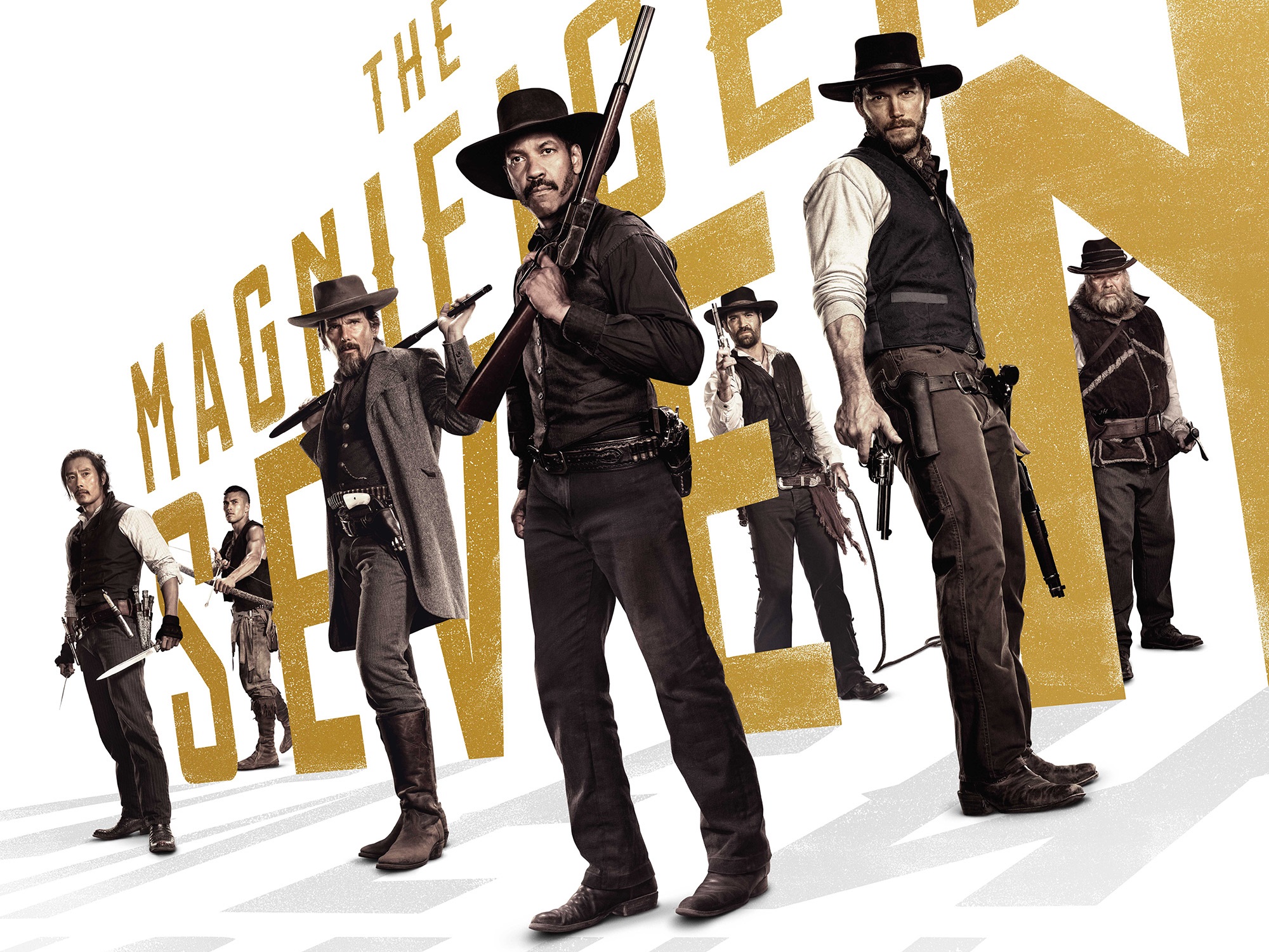 The Magnificent Seven movie poster HD Wallpaper