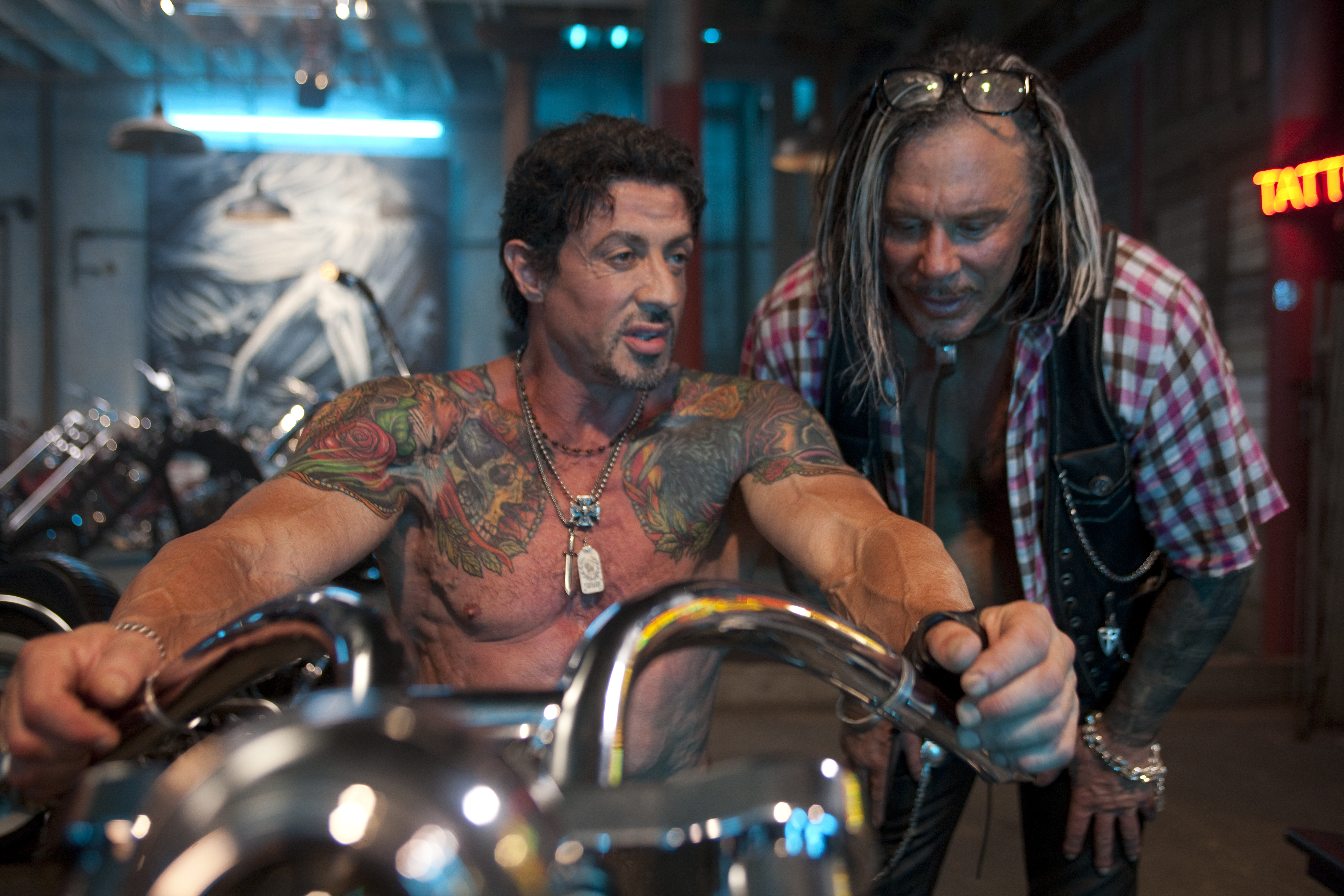 Sylvester Stallone and Mickey Rourke HD Wallpaper