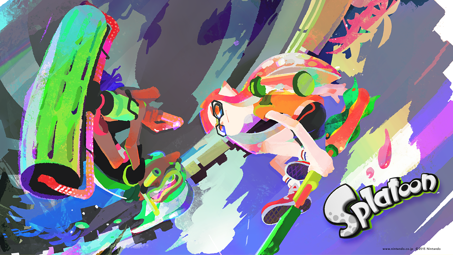 Inkling characters from Splatoon HD Wallpaper