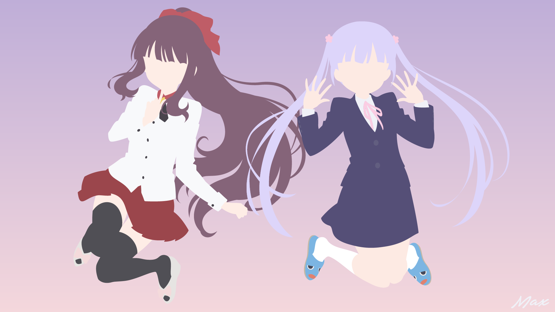 Aoba Suzukaze and Hifumi Takimoto from New Game! HD Wallpaper