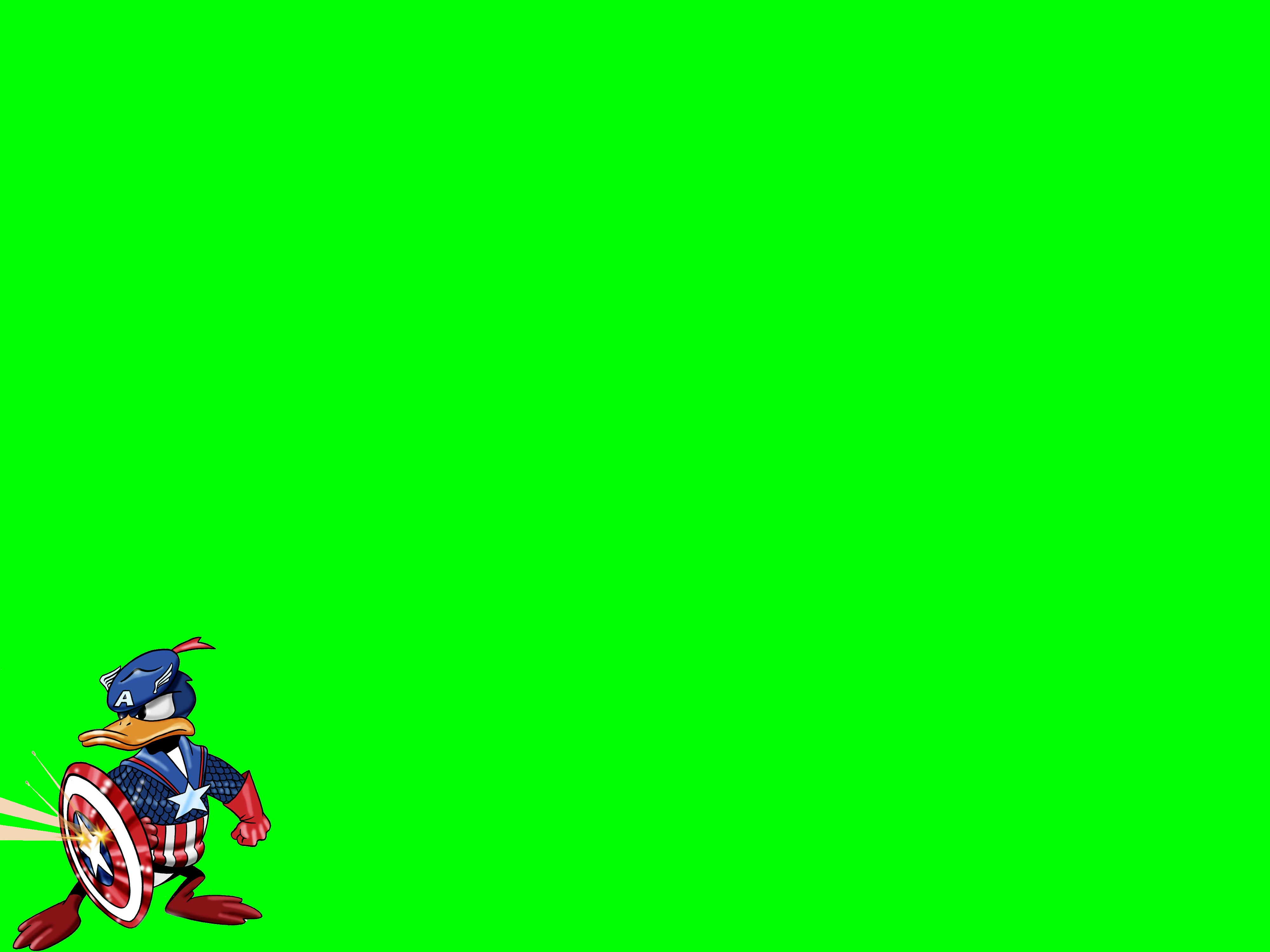 Donald Duck as Captain America HD Wallpaper