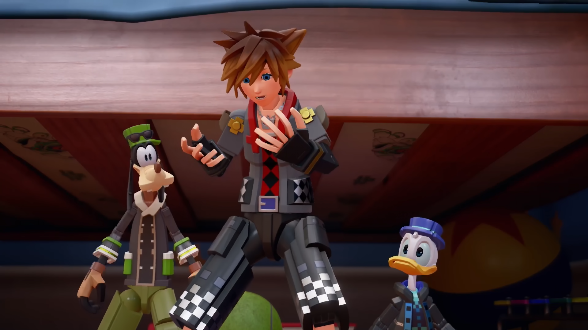 Sora, Donald Duck, and Goofy from Kingdom Hearts HD Wallpaper