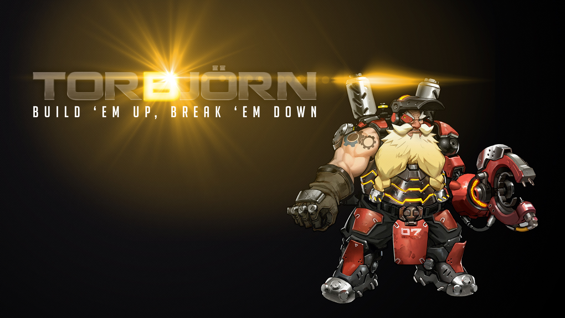 Torbjörn from Overwatch Build 'Em Up, Break 'Em Down HD Wallpaper