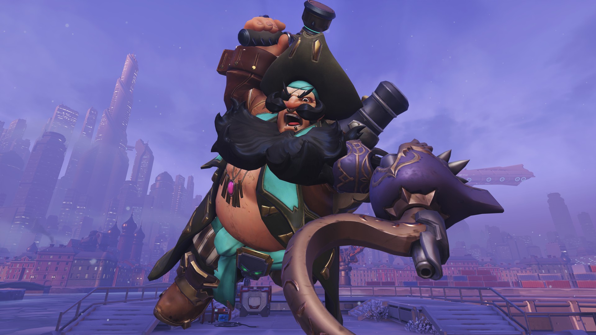Torbjörn from Overwatch in a pirate skin HD Wallpaper