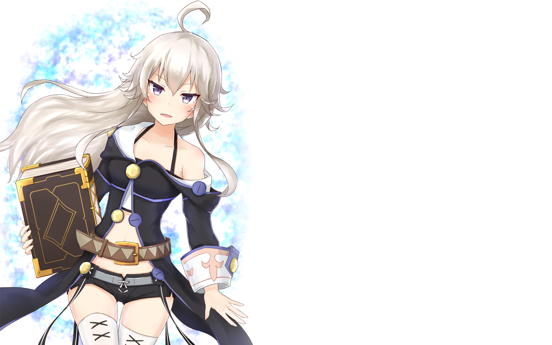 Zero from Grimoire of Zero holding a book HD Wallpaper