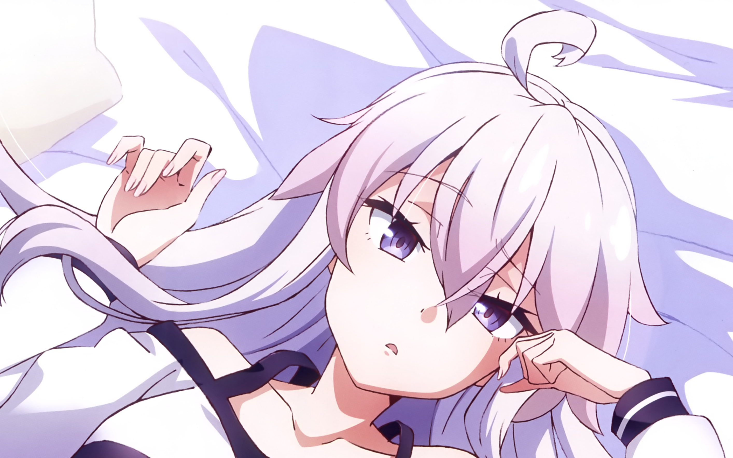 Zero from Grimoire of Zero lying down HD Wallpaper