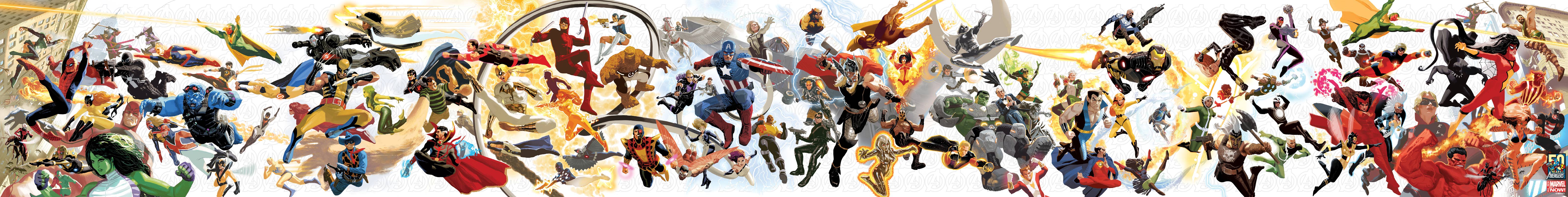 Marvel Comics Characters Assemble HD Wallpaper