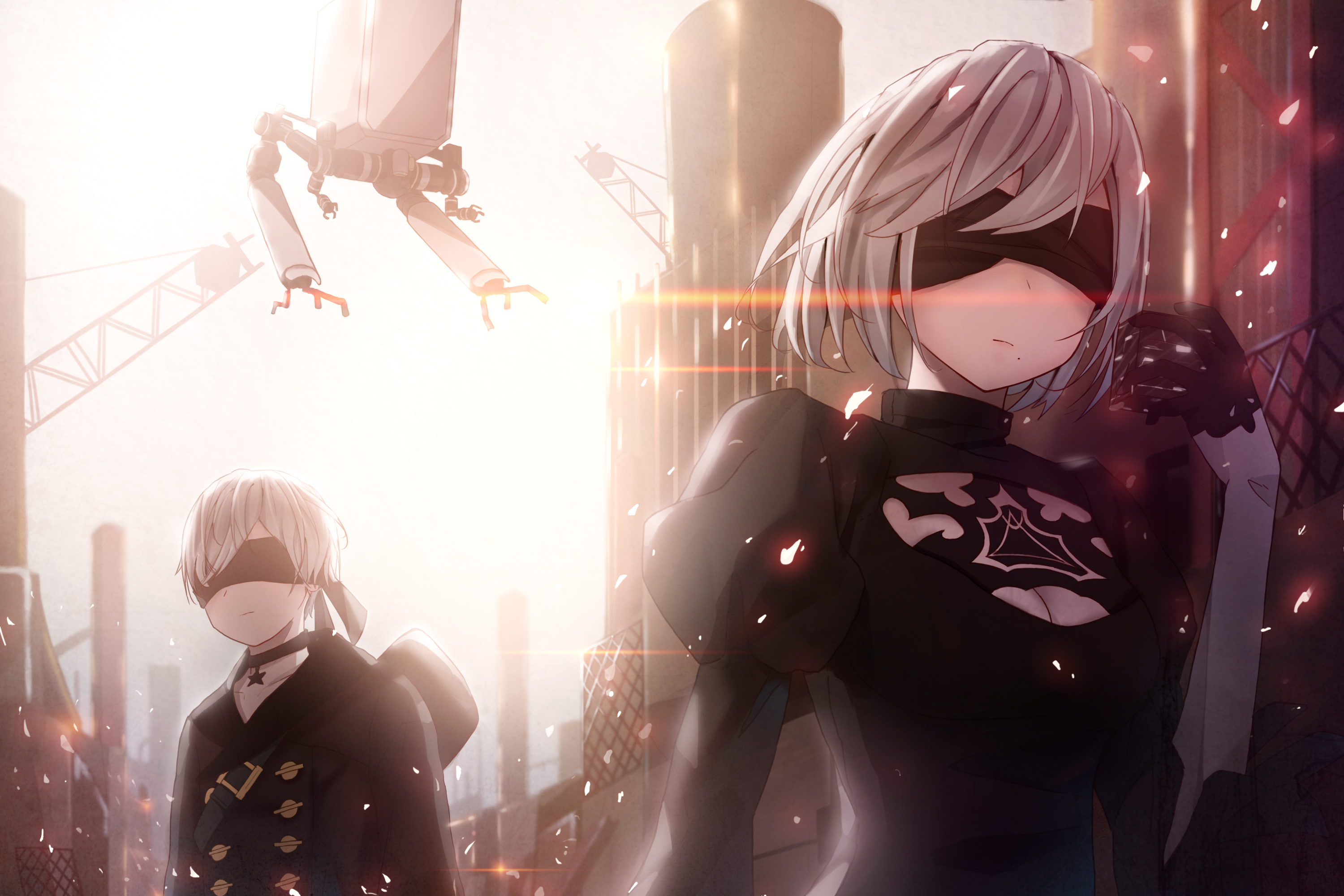 2B and 9S from NieR: Automata HD Wallpaper