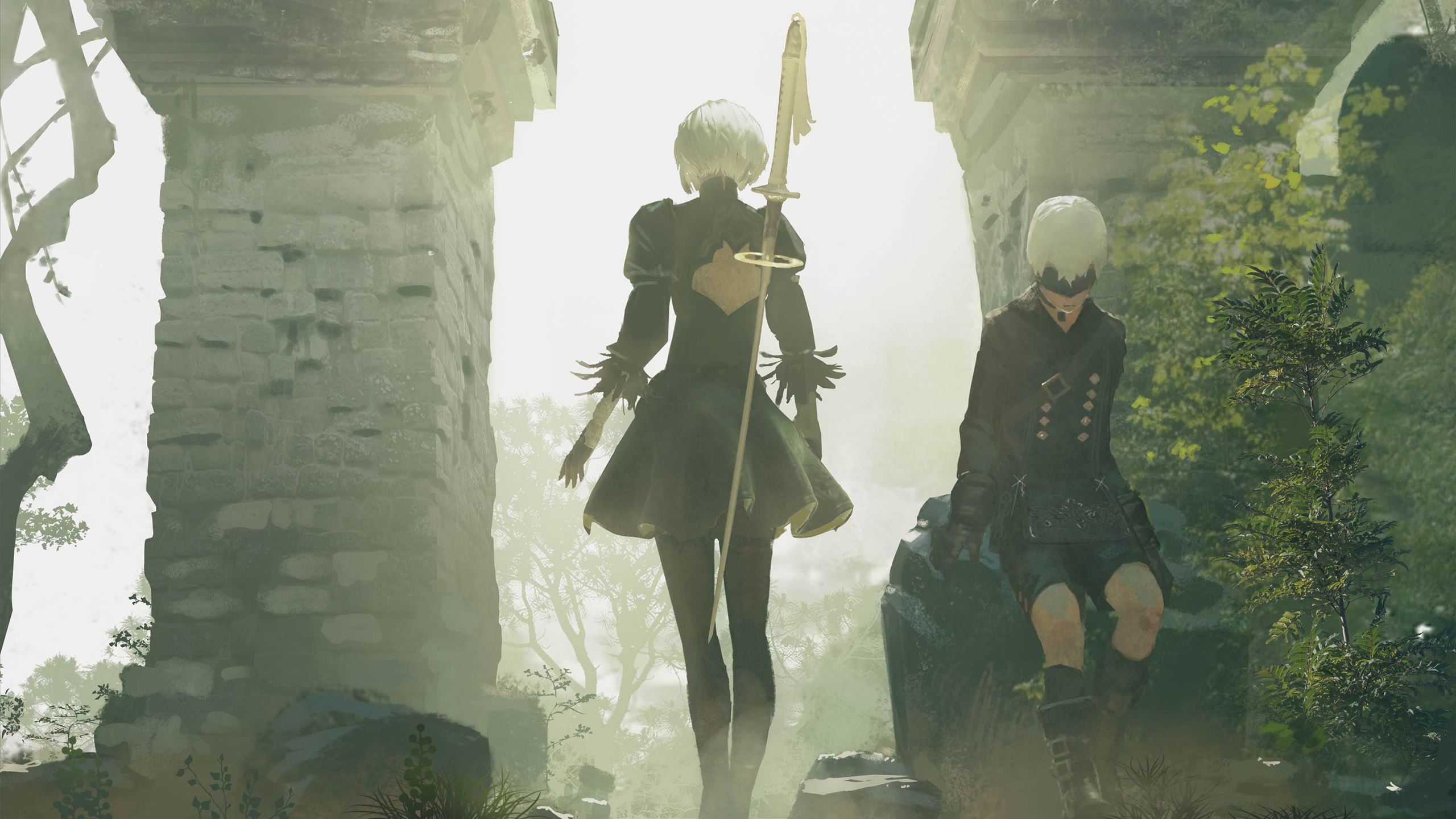 2B and 9S from NieR:Automata HD Wallpaper