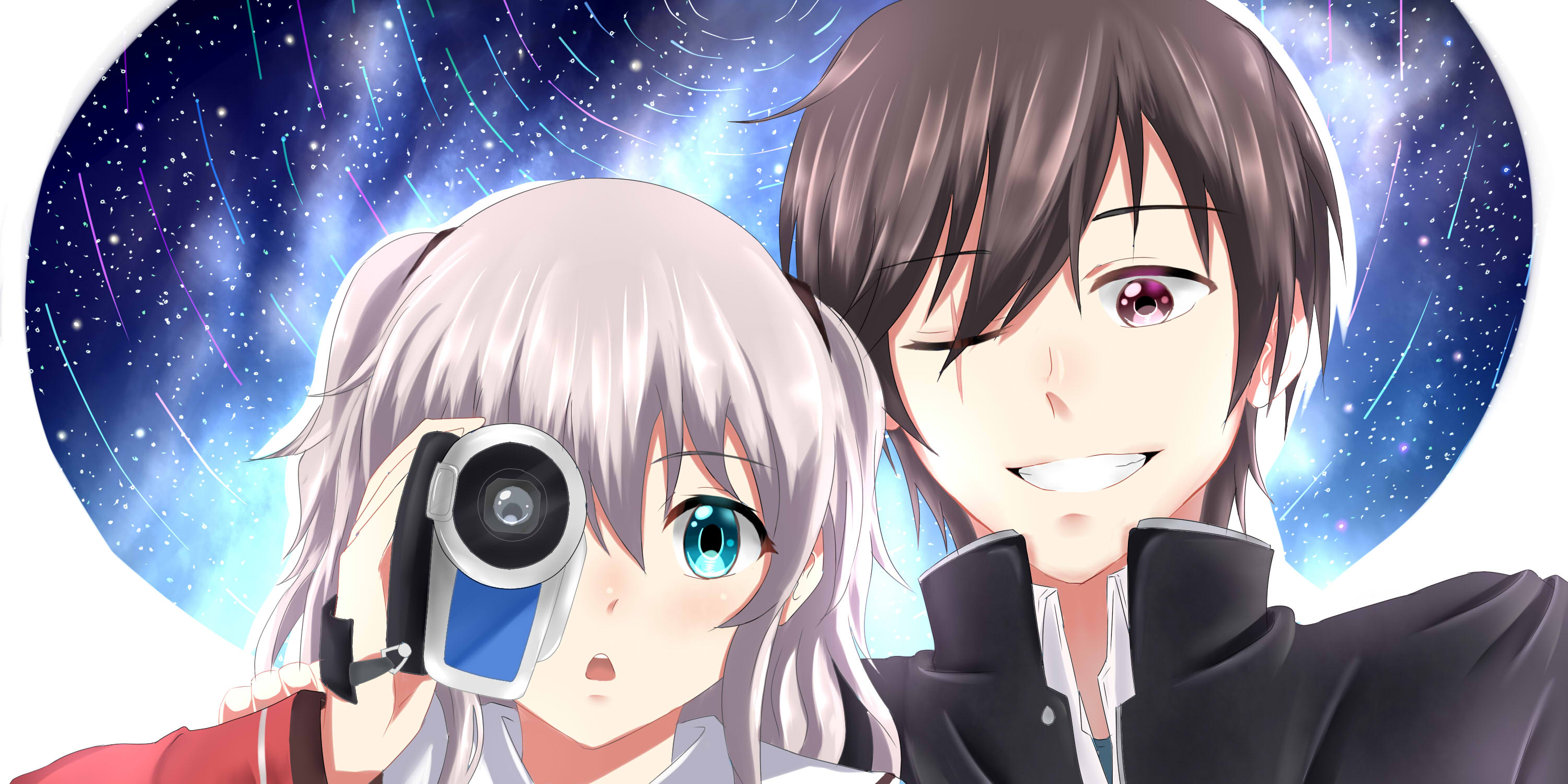 Yū Otosaka and Nao Tomori from Charlotte HD Wallpaper