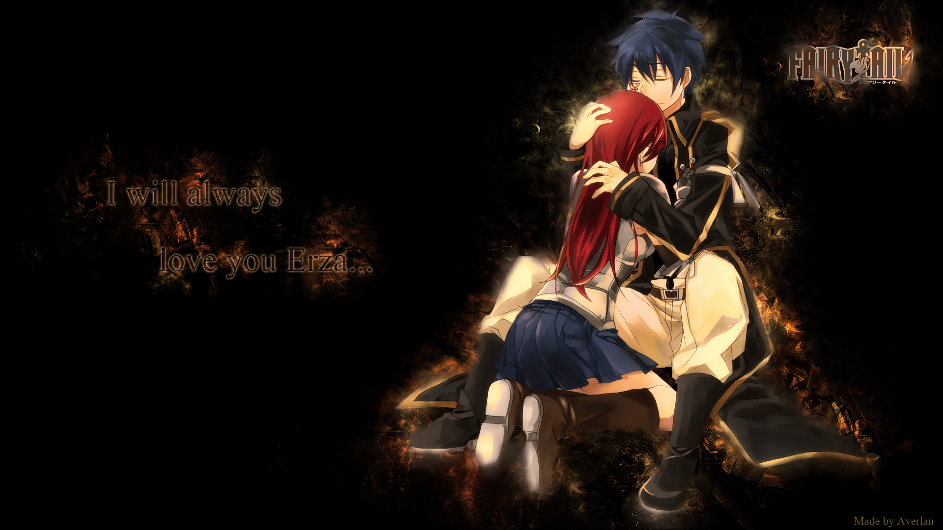Jellal Fernandes and Erza Scarlet from Fairy Tail HD Wallpaper