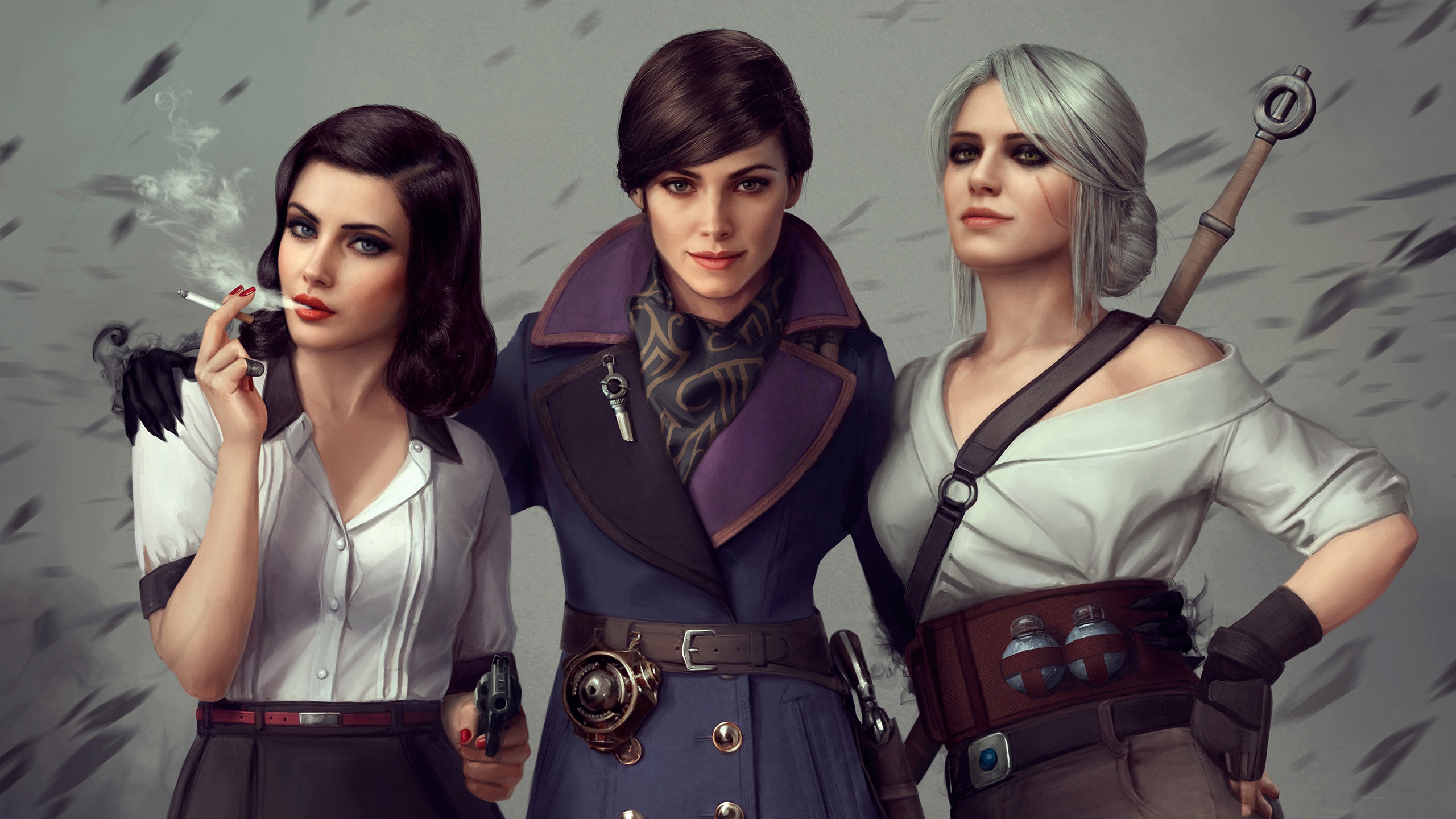 Emily Kaldwin and two women HD Wallpaper