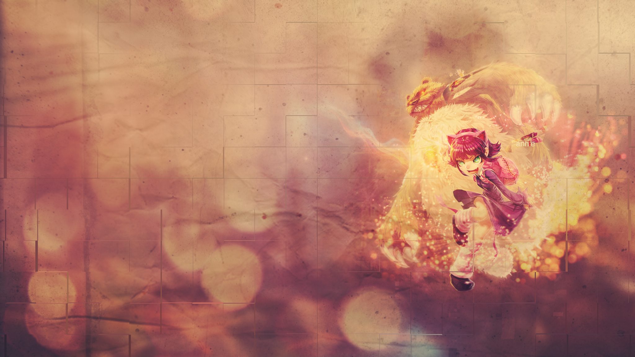 Annie and Tibbers from League of Legends HD Wallpaper