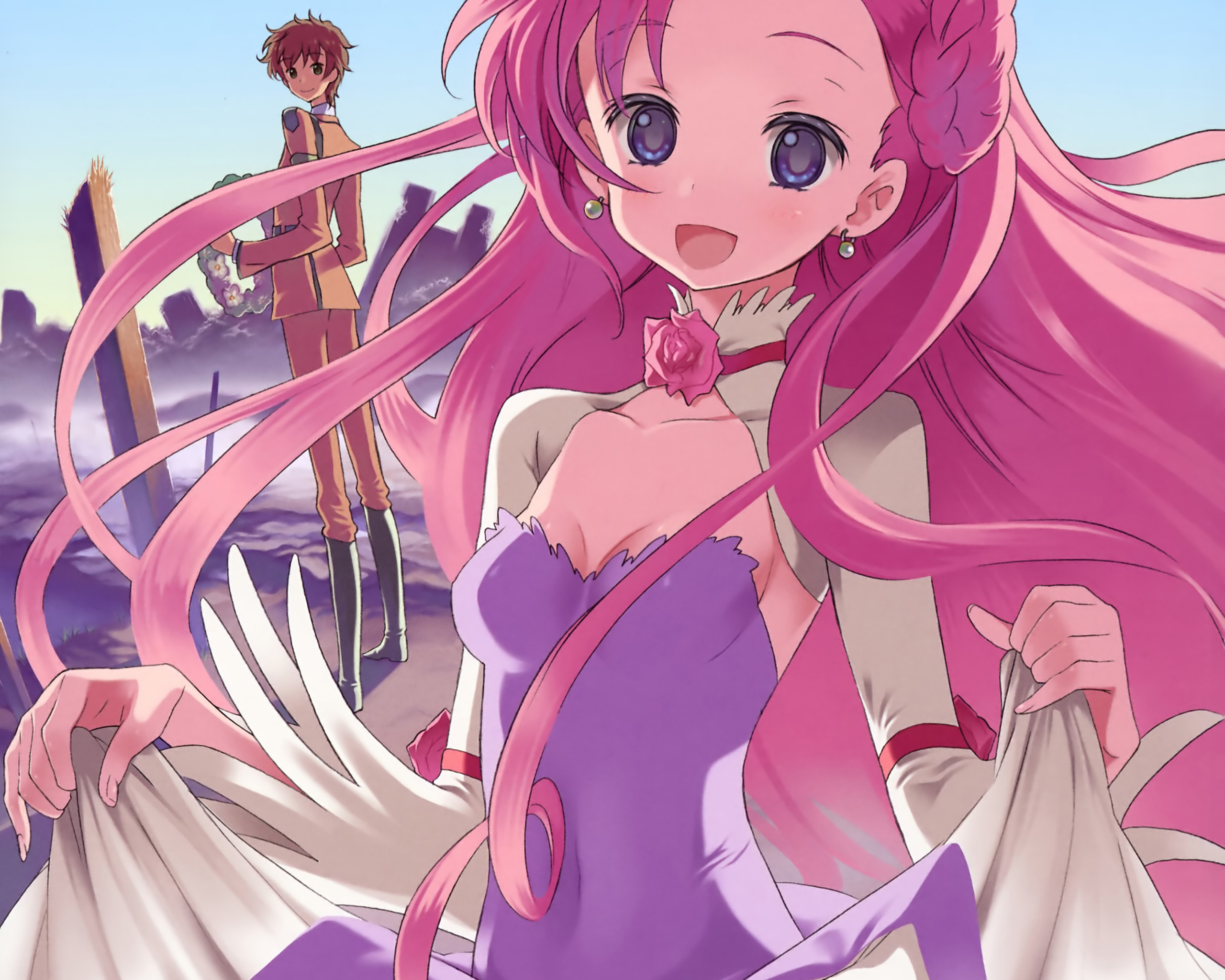 Euphemia Li Britannia and Suzaku Kururugi from Code Geass HD Wallpaper