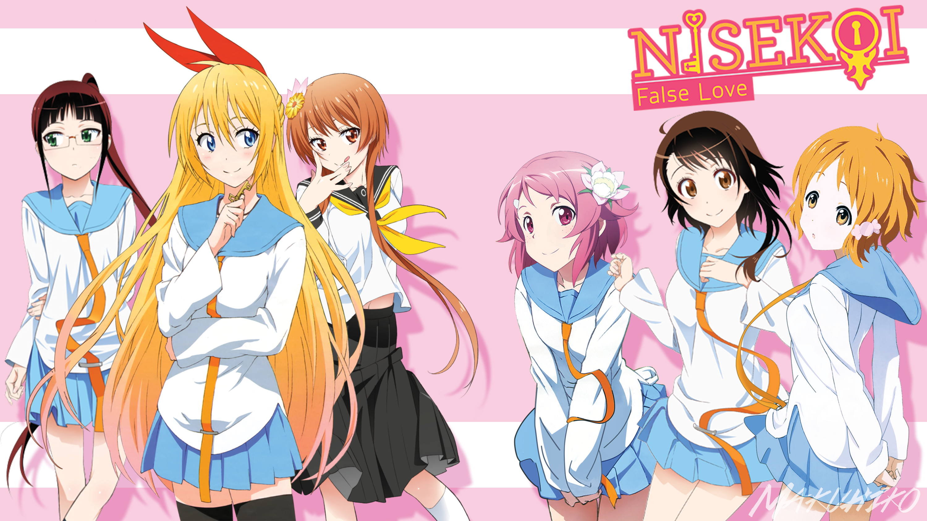 Nisekoi False Love Anime Girls HD Wallpaper