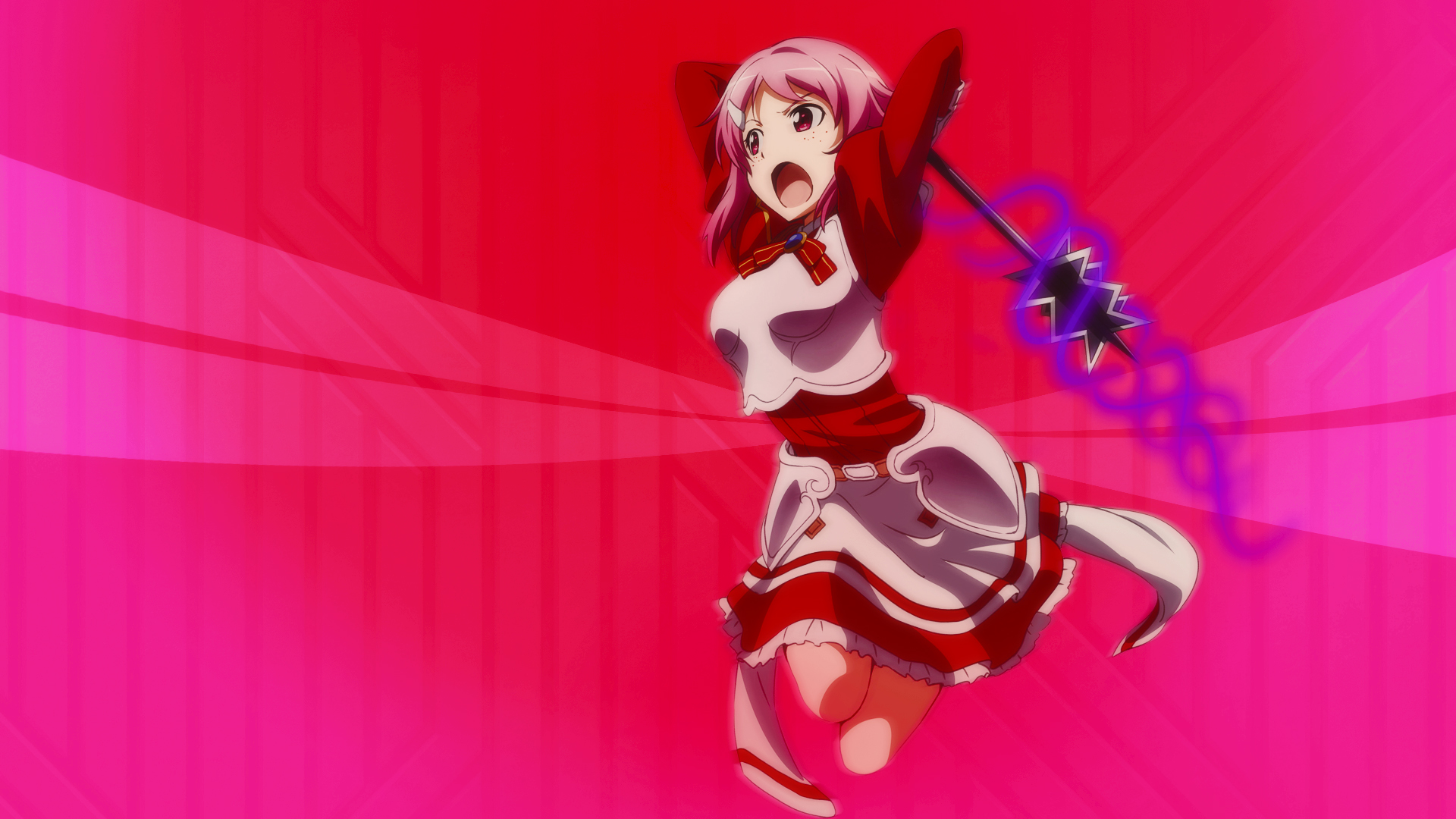 Rika Shinozaki with a weapon HD Wallpaper