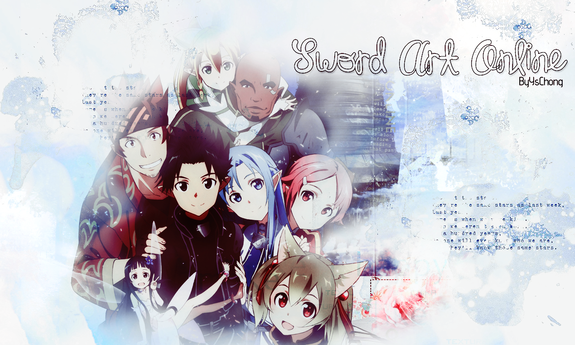Sword Art Online characters group HD Wallpaper