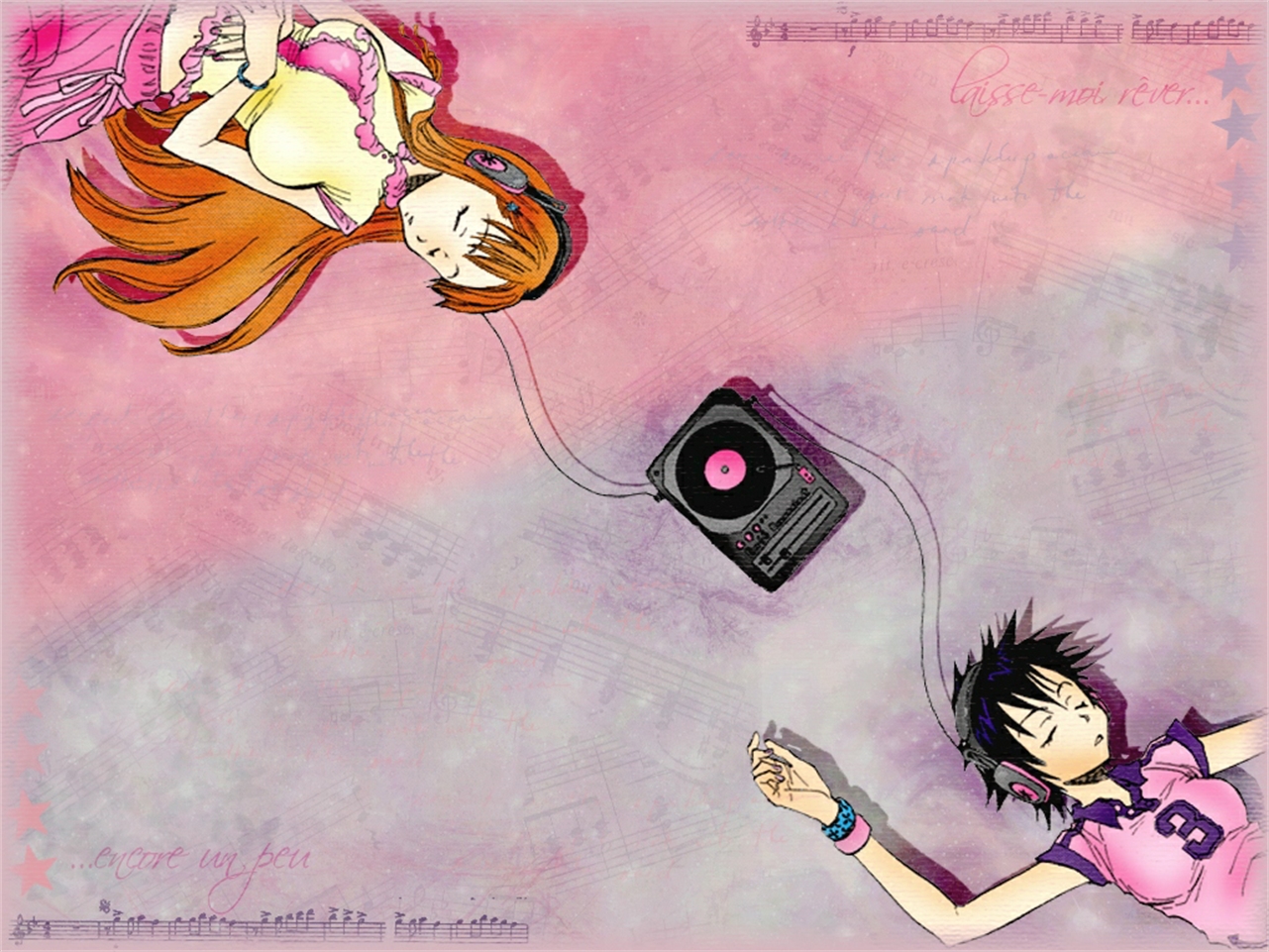 Tatsuki Arisawa listening to music HD Wallpaper