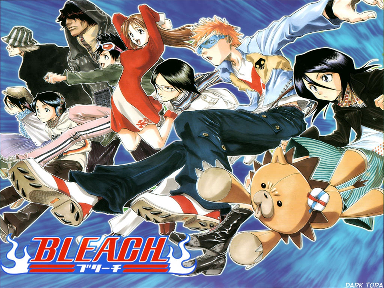 Bleach characters and Kon HD Wallpaper