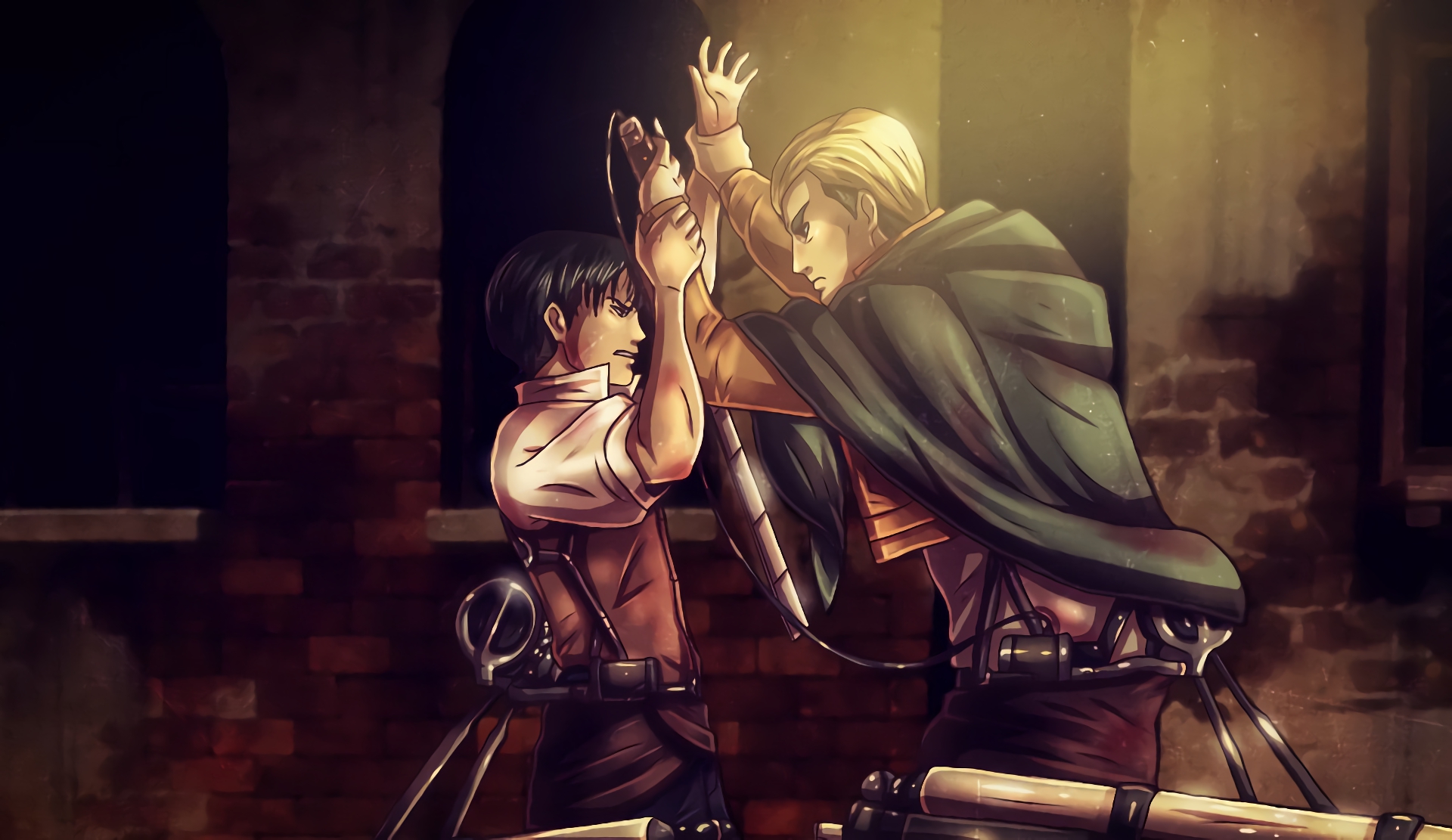 Levi and Erwin Smith from Attack on Titan HD Wallpaper
