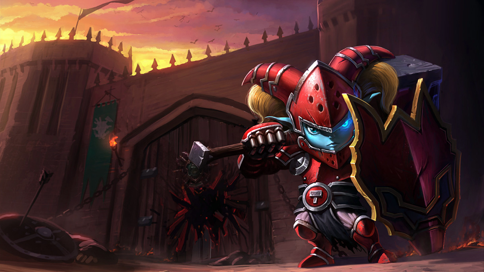 Poppy from League of Legends HD Wallpaper