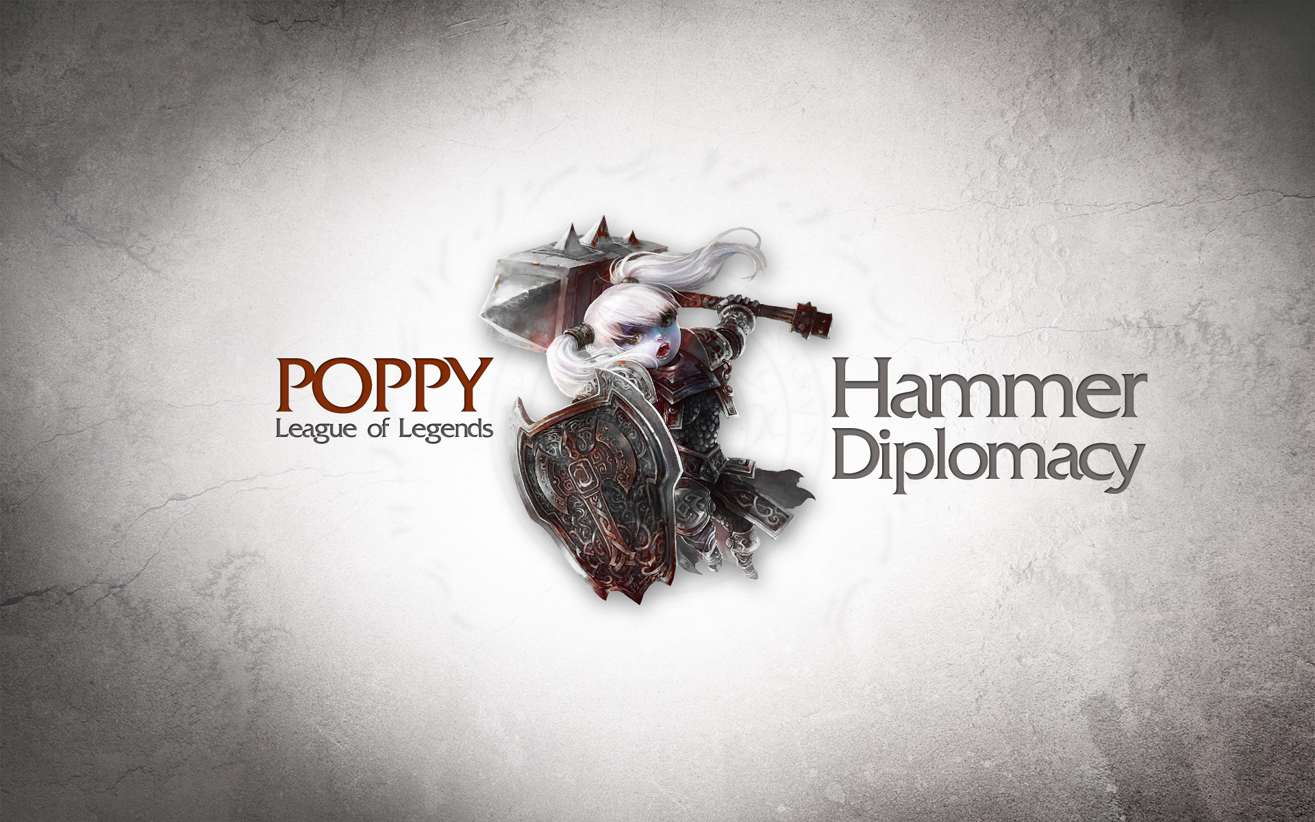 Poppy from League of Legends with Hammer Diplomacy HD Wallpaper