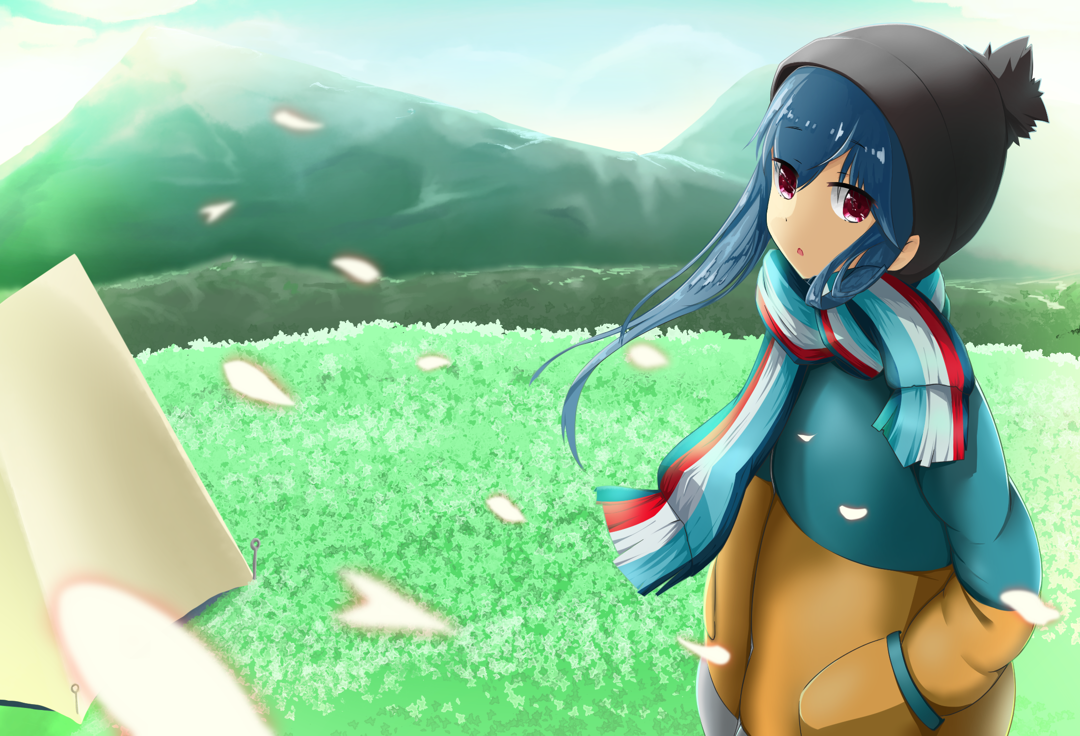 Rin Shima from Yuru Camp HD Wallpaper