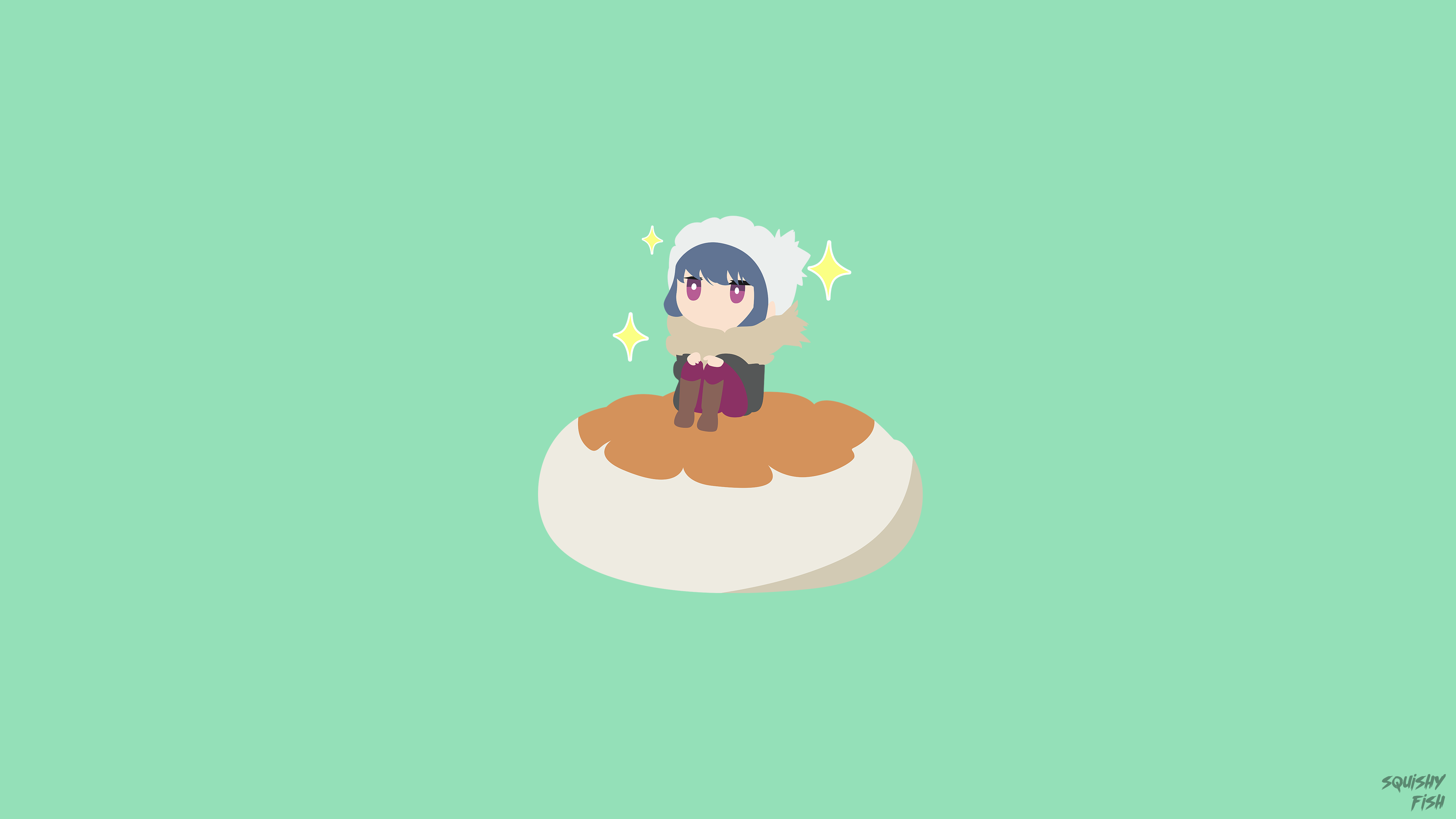 Rin Shima from Laid-Back Camp HD Wallpaper