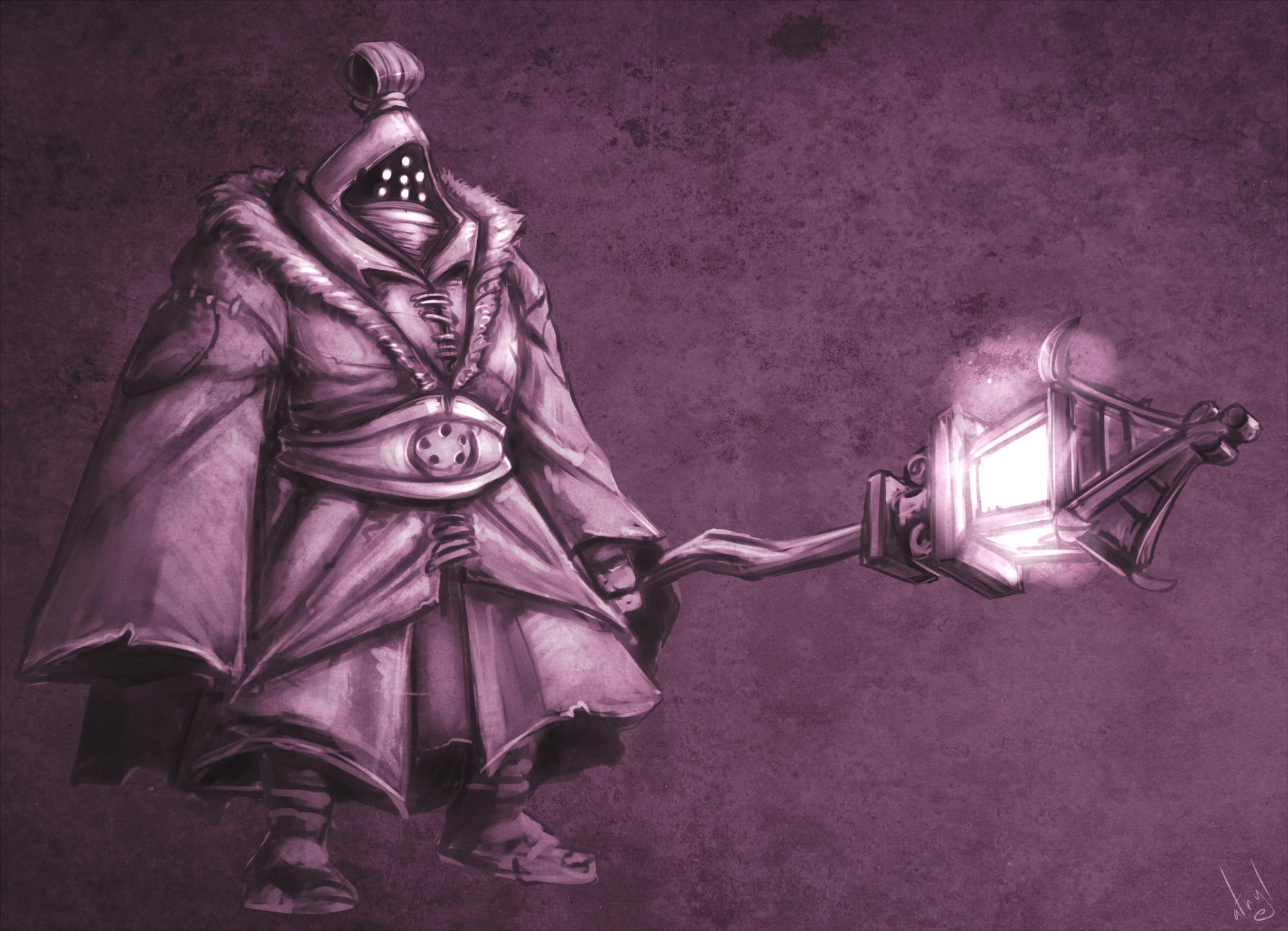 Jax from League of Legends holding a lantern HD Wallpaper