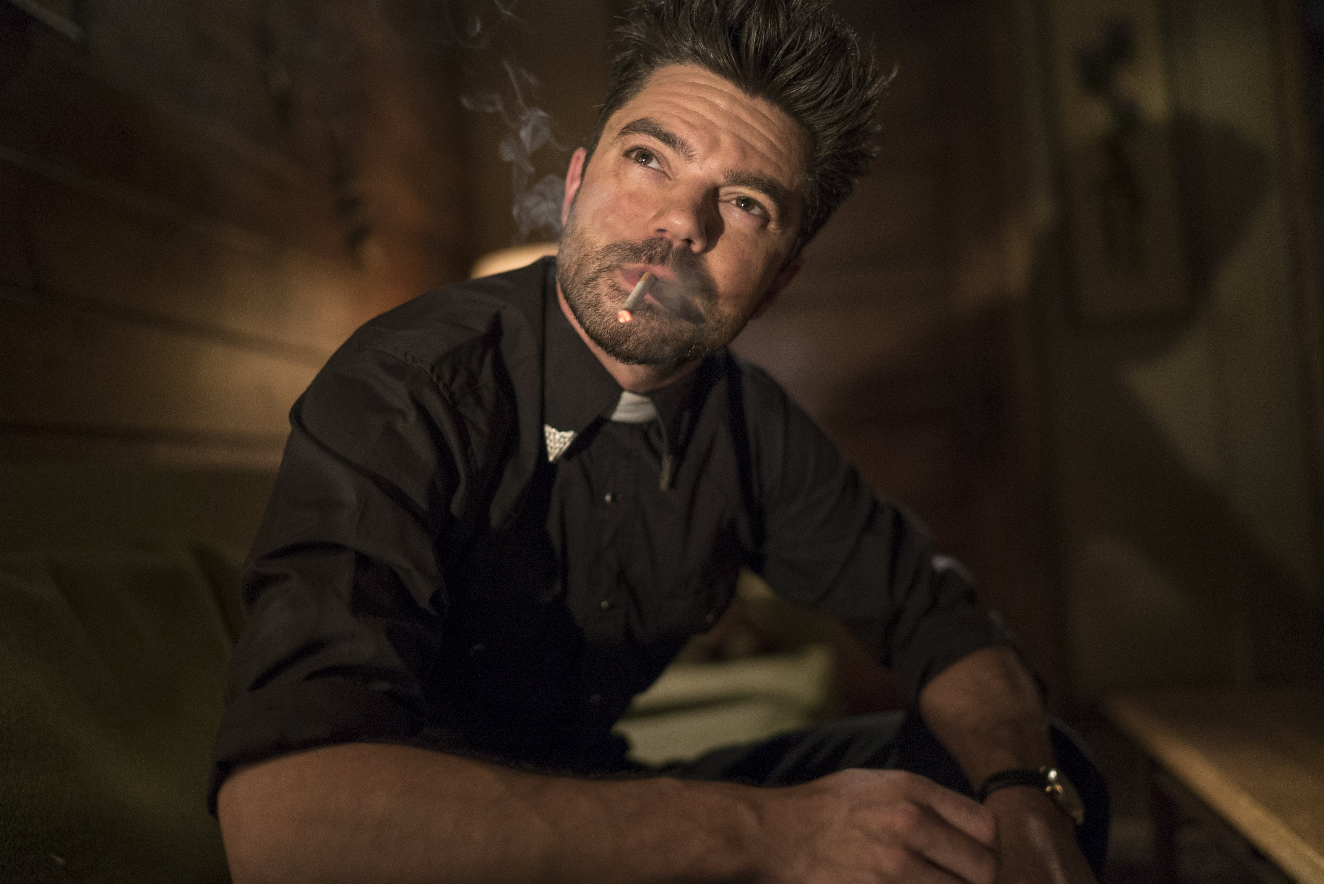Jesse Custer from Preacher smoking HD Wallpaper