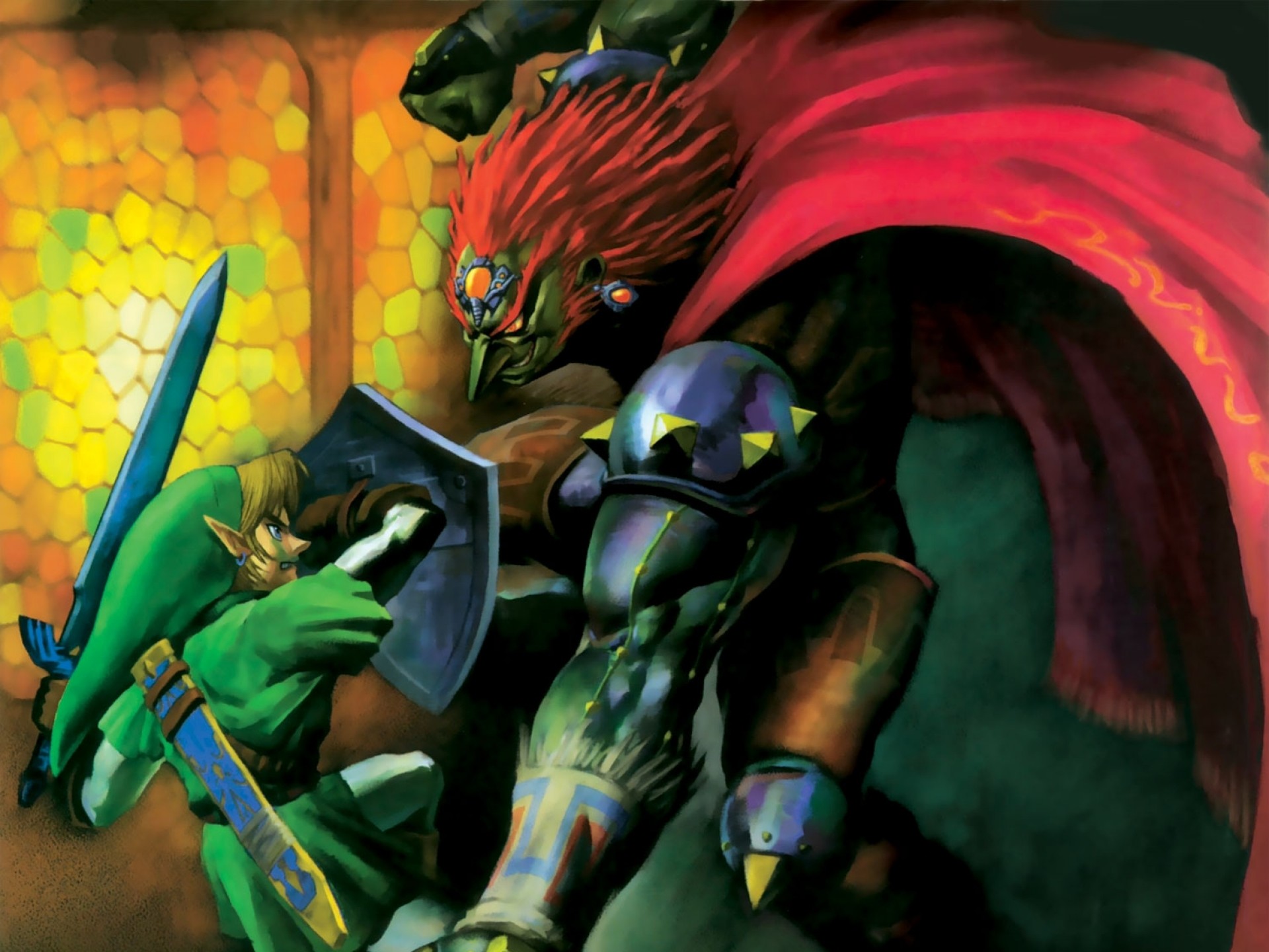 Link and Ganondorf from The Legend of Zelda HD Wallpaper