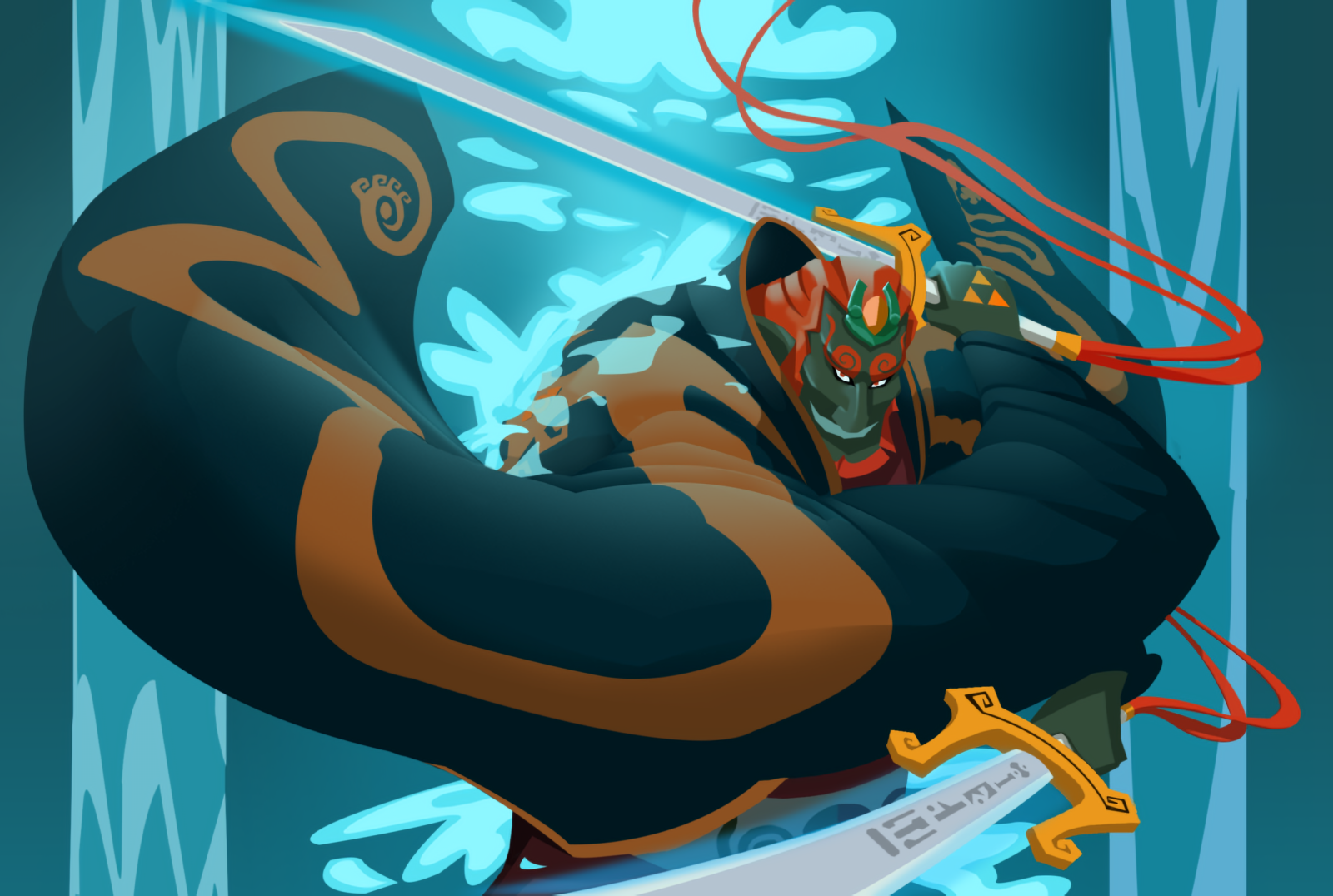 Ganondorf from The Legend of Zelda holding a sword HD Wallpaper