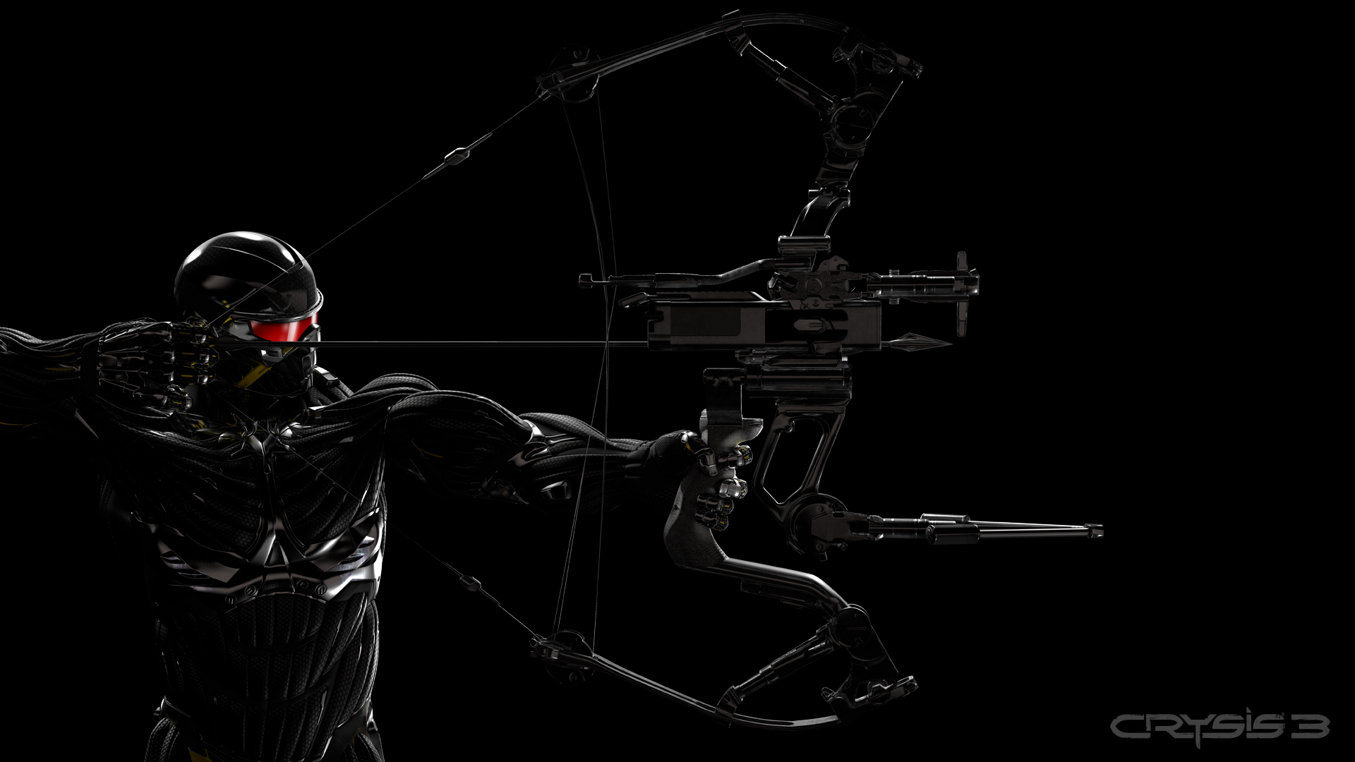 Prophet from Crysis 3 with a bow HD Wallpaper