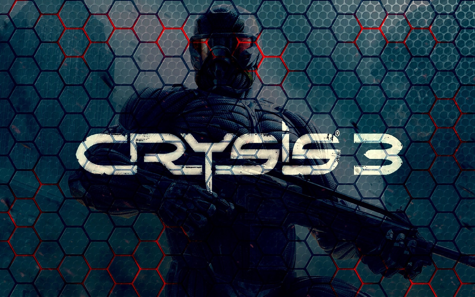 Crysis 3 video game logo with soldier HD Wallpaper