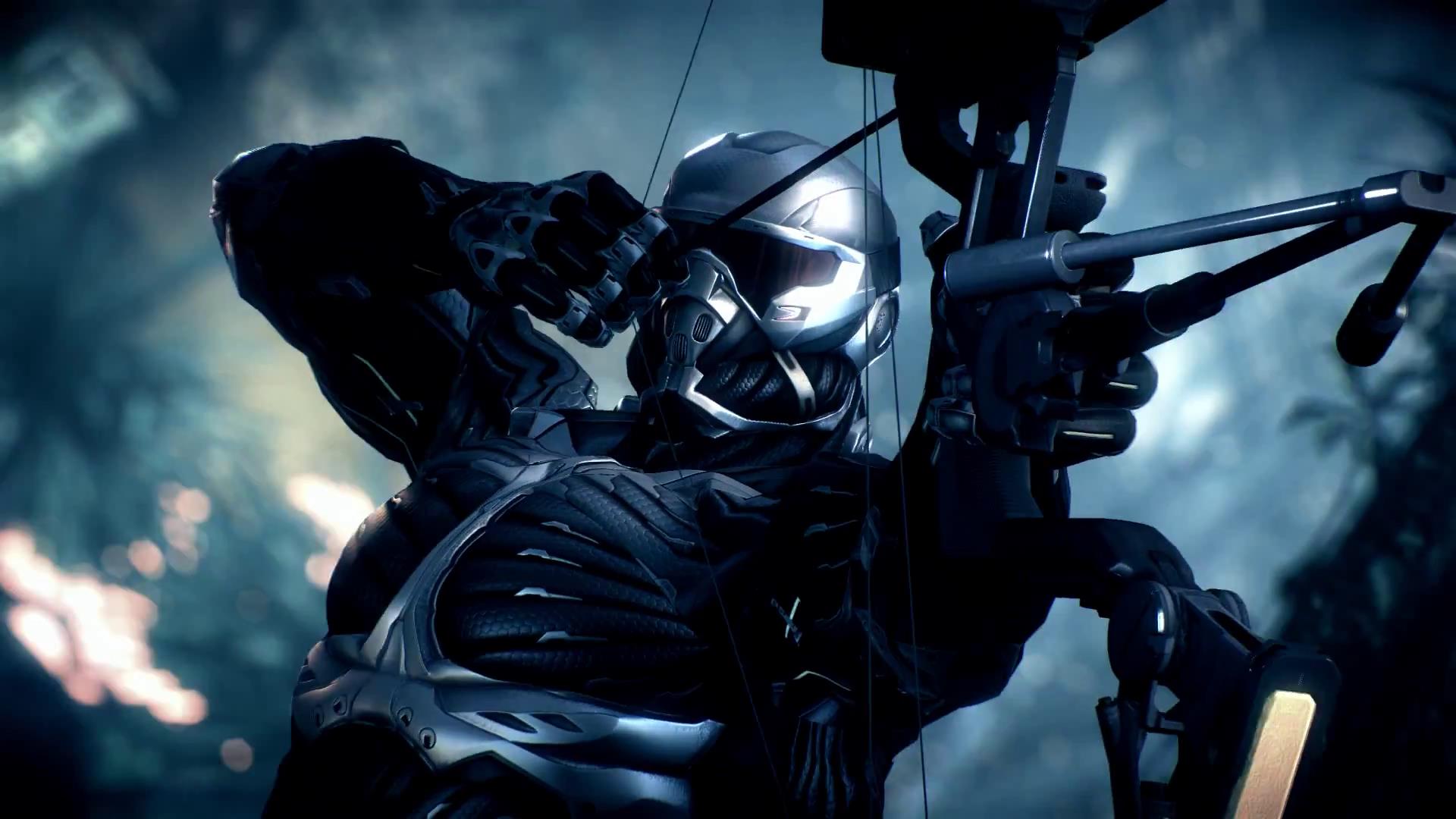 Prophet from Crysis with a bow HD Wallpaper