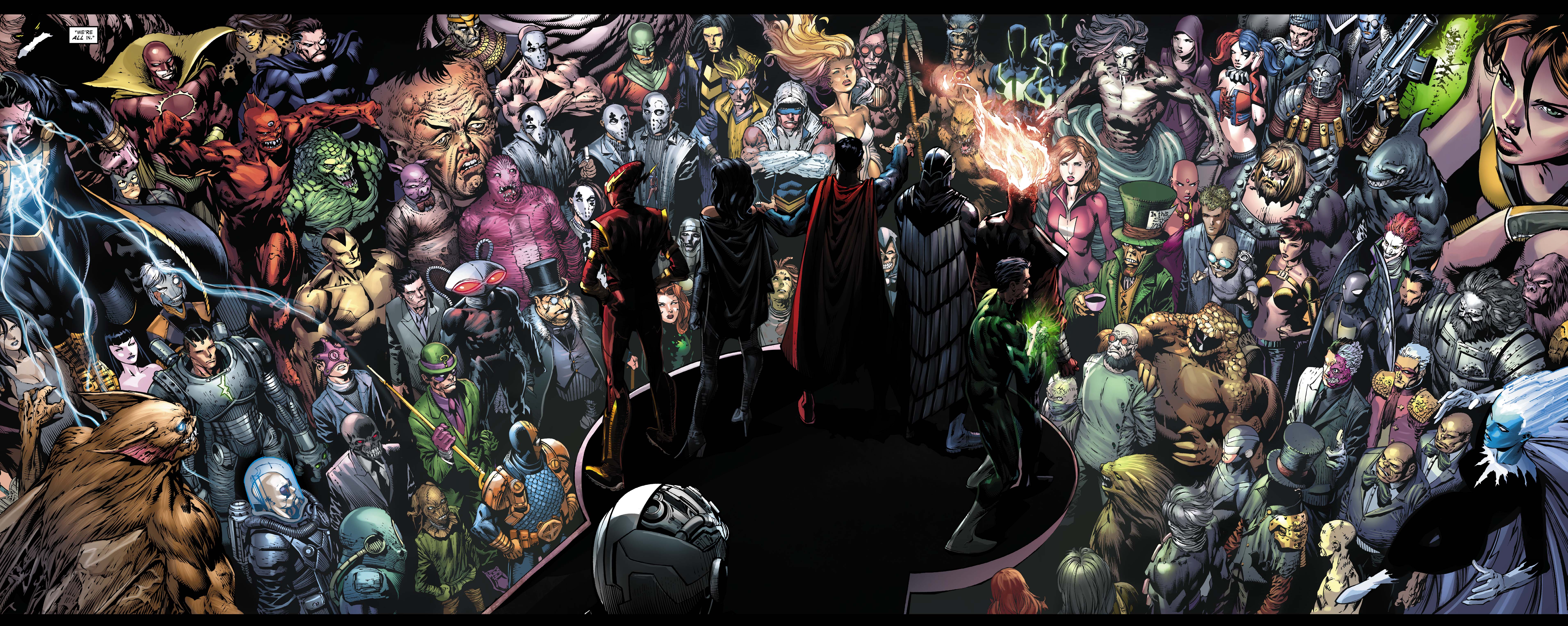 DC Comics Villains and Heroes HD Wallpaper