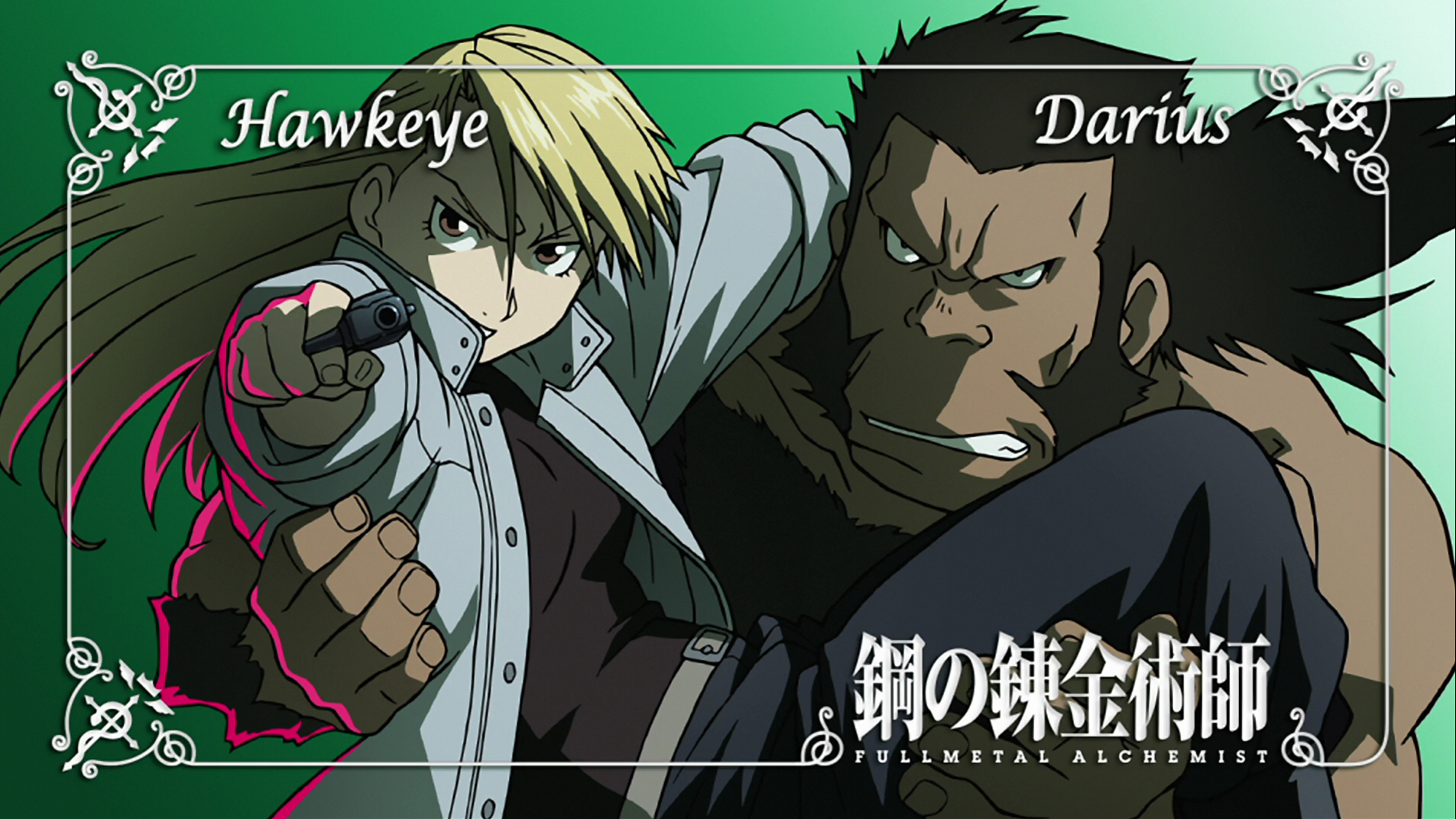 Riza Hawkeye and Darius from Fullmetal Alchemist HD Wallpaper