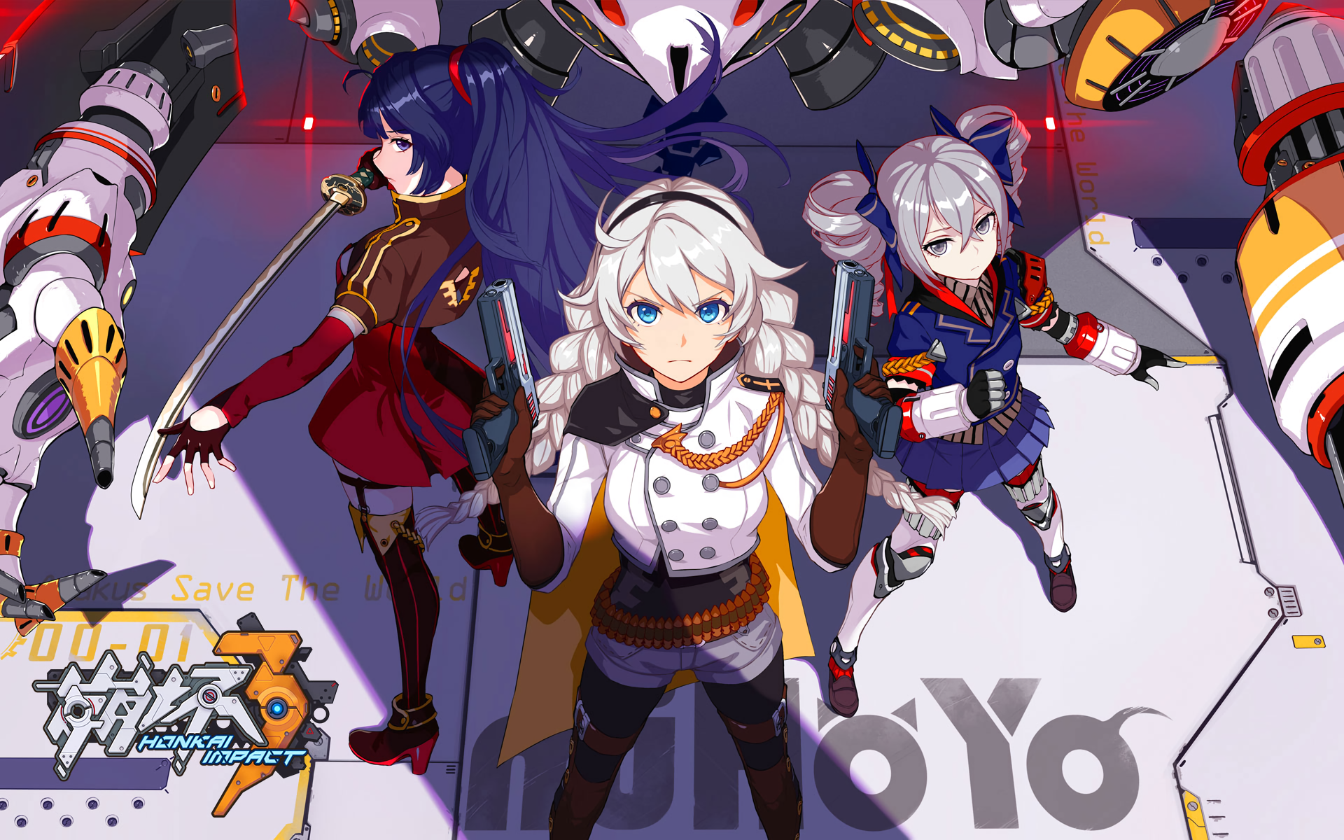 Kiana Kaslana and allies from Honkai Impact 3rd HD Wallpaper