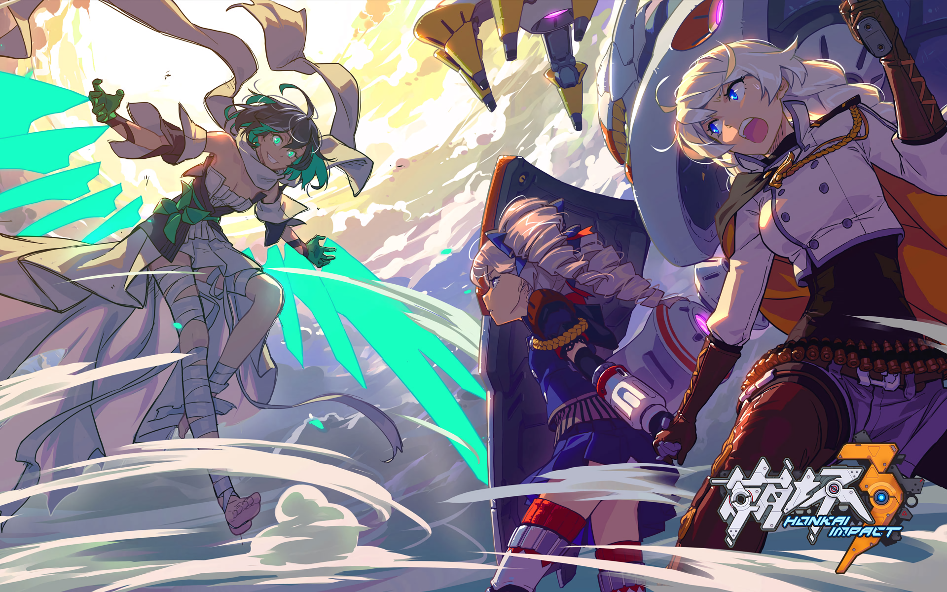 Kiana Kaslana and allies from Honkai Impact 3rd HD Wallpaper