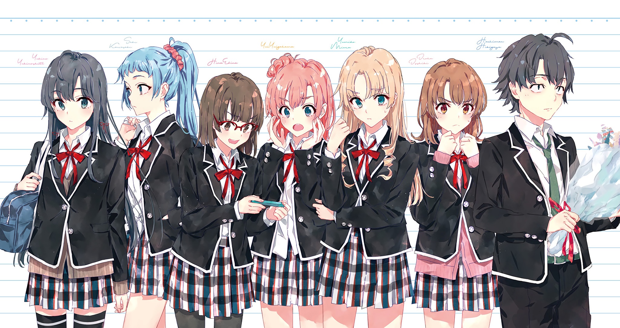 Characters from My Teen Romantic Comedy SNAFU HD Wallpaper