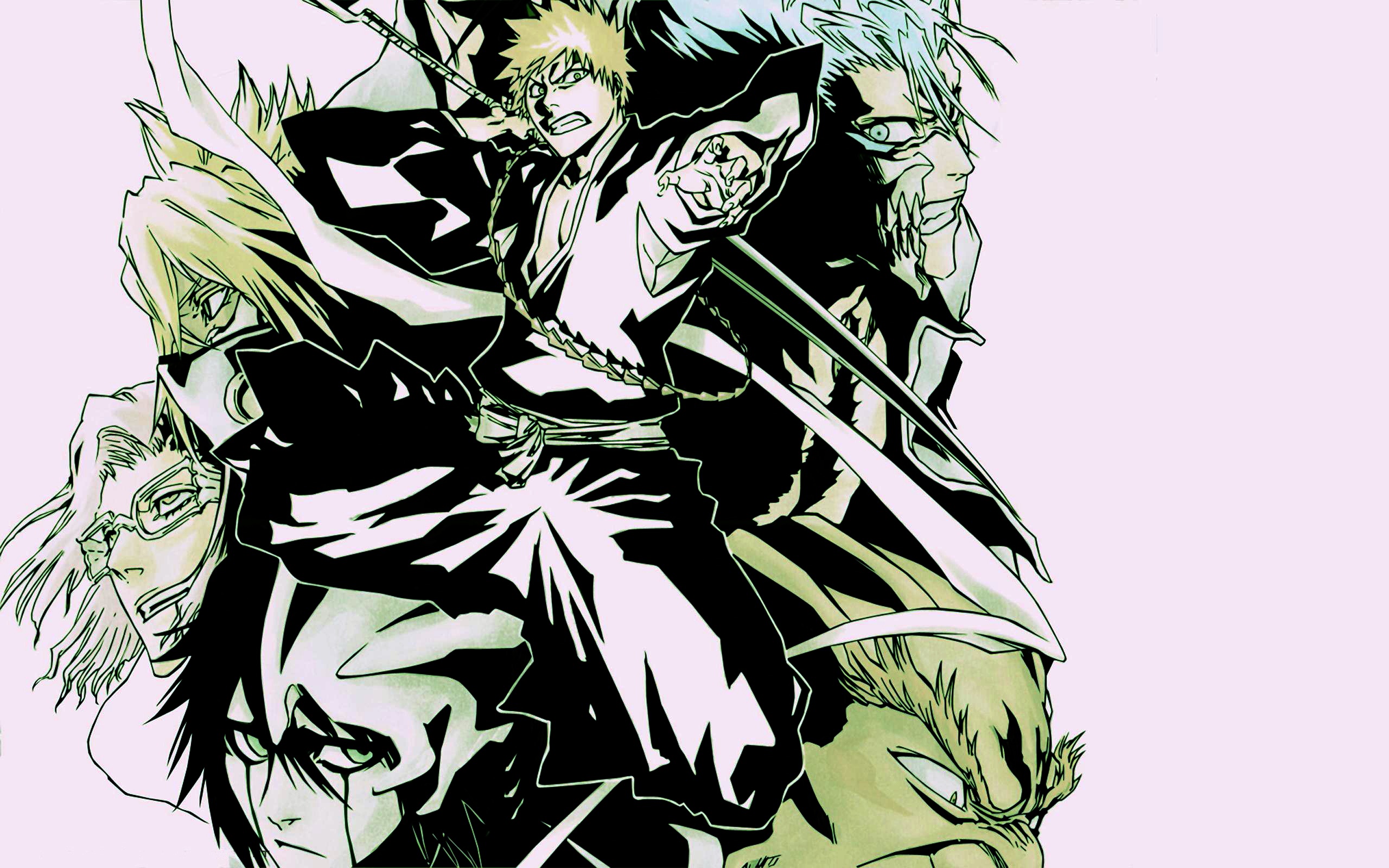 Bleach characters group shot HD Wallpaper