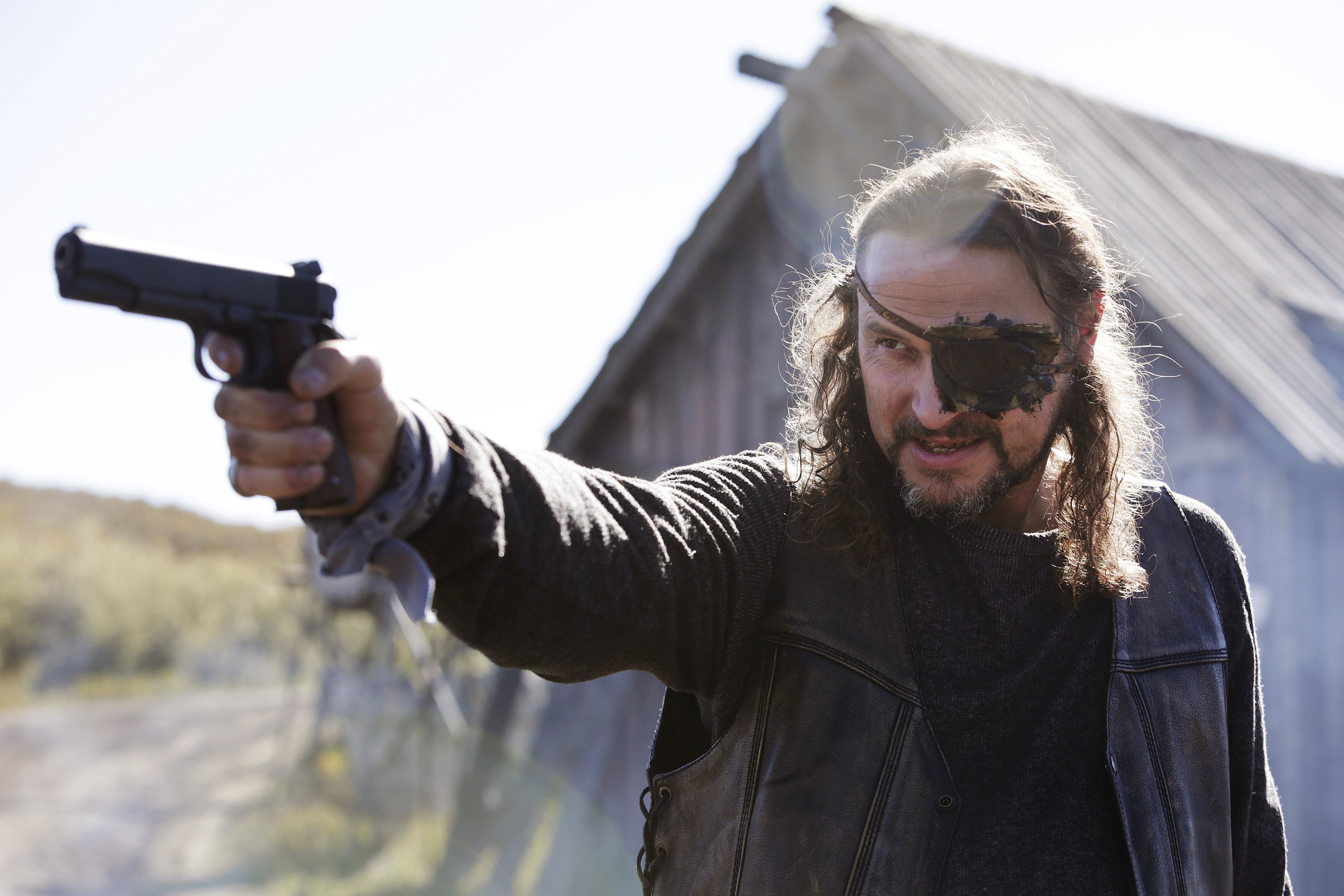 Wynonna Earp character with gun and eyepatch HD Wallpaper