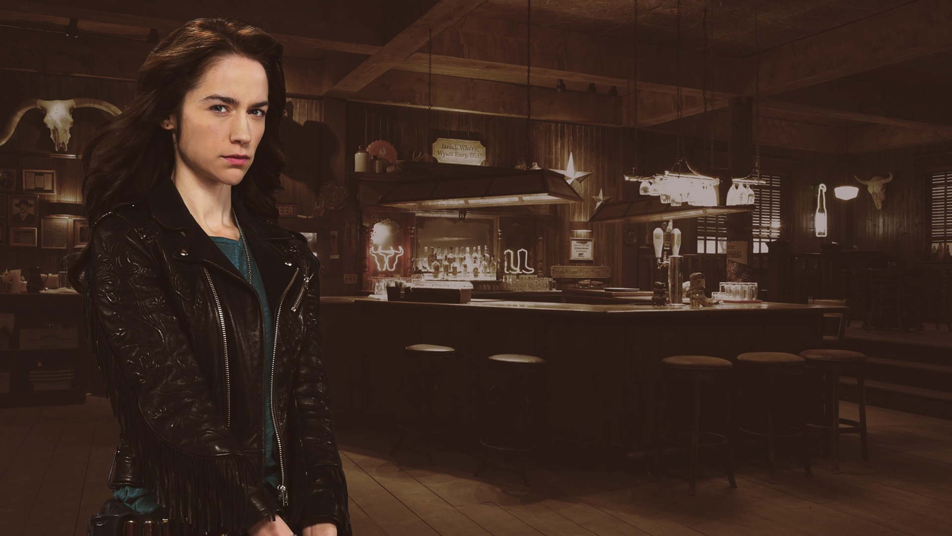 Wynonna Earp in a Saloon HD Wallpaper