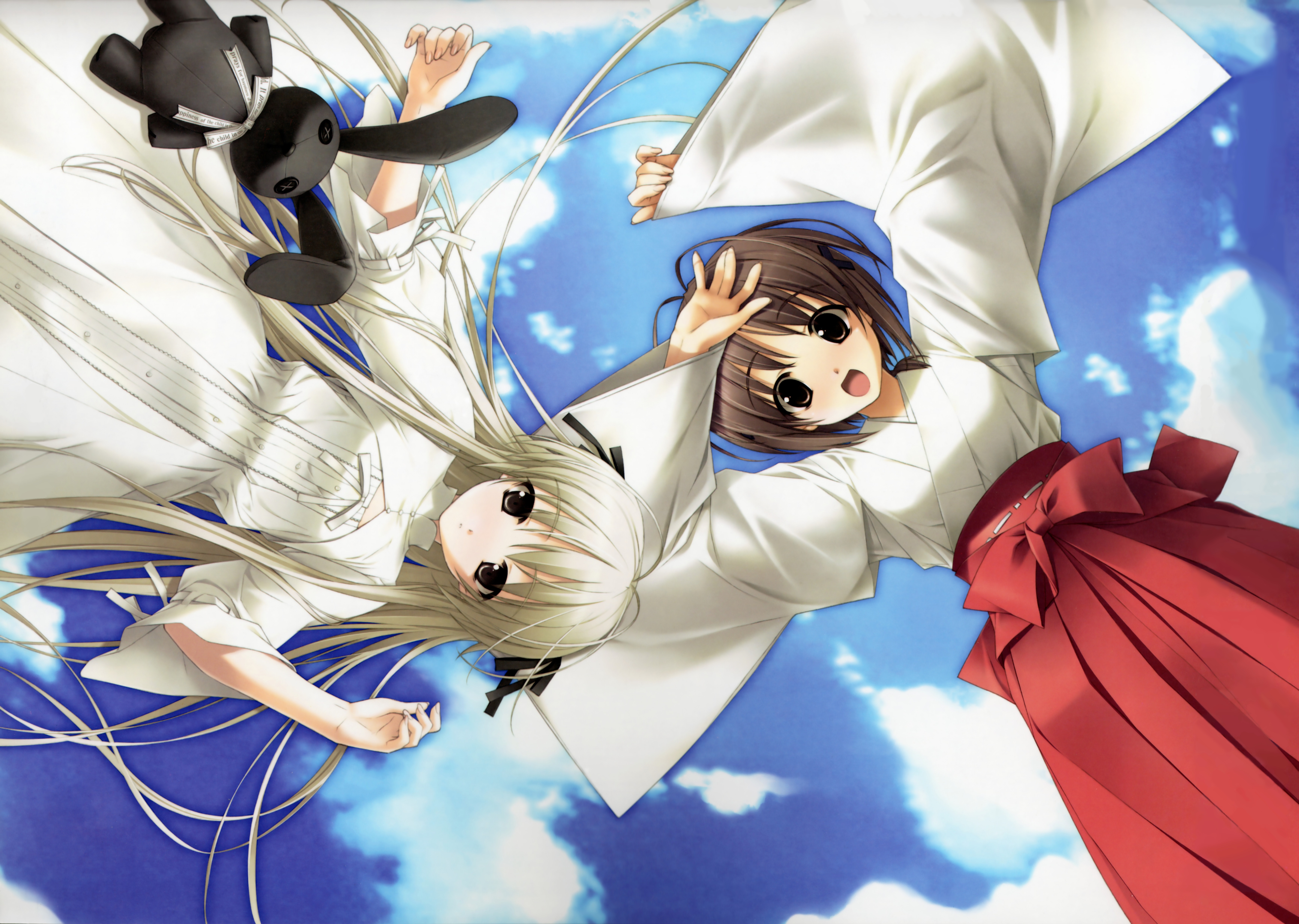 Sora Kasugano with a plush toy HD Wallpaper
