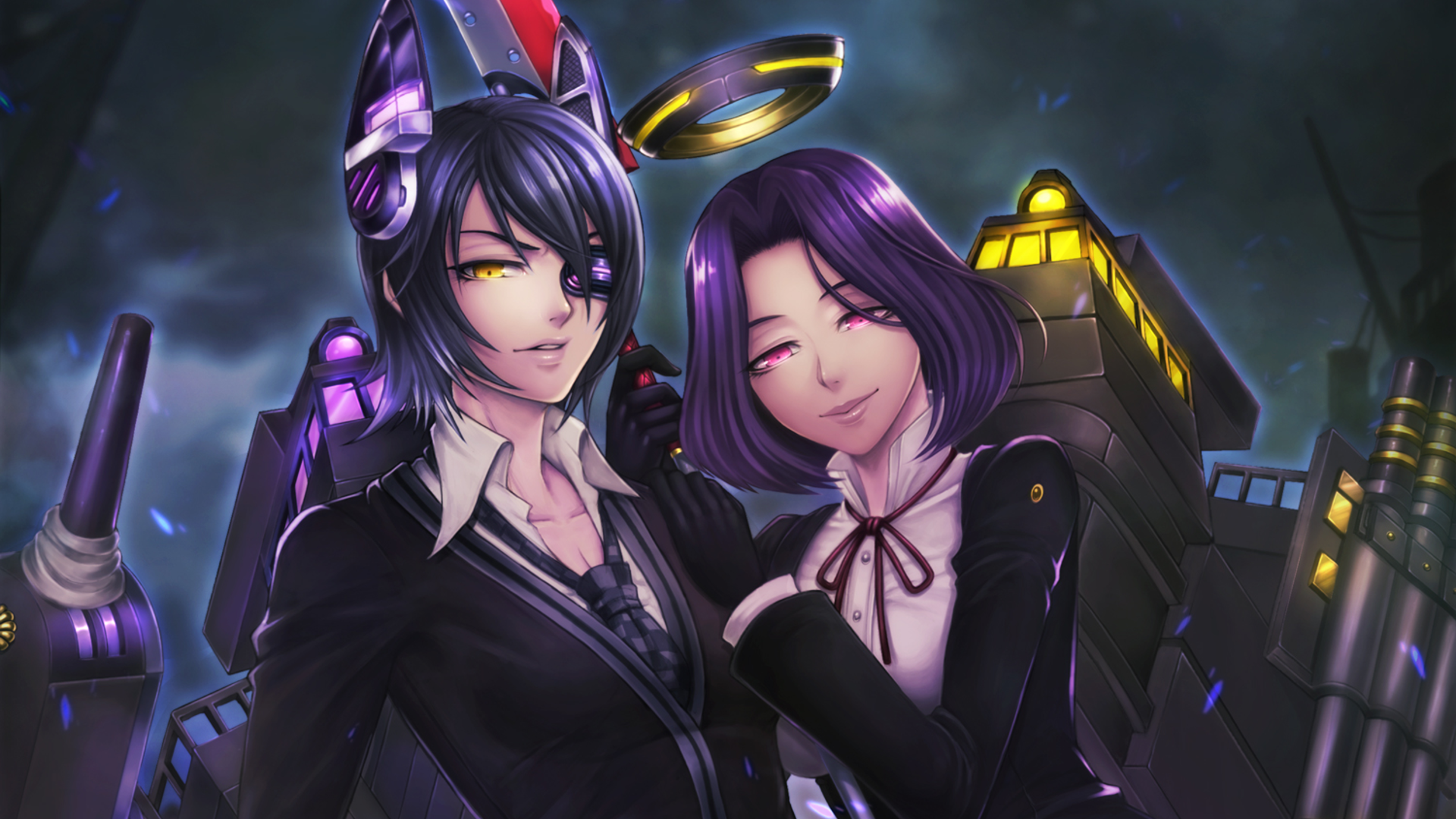 Tenryuu from Kancolle with a companion HD Wallpaper
