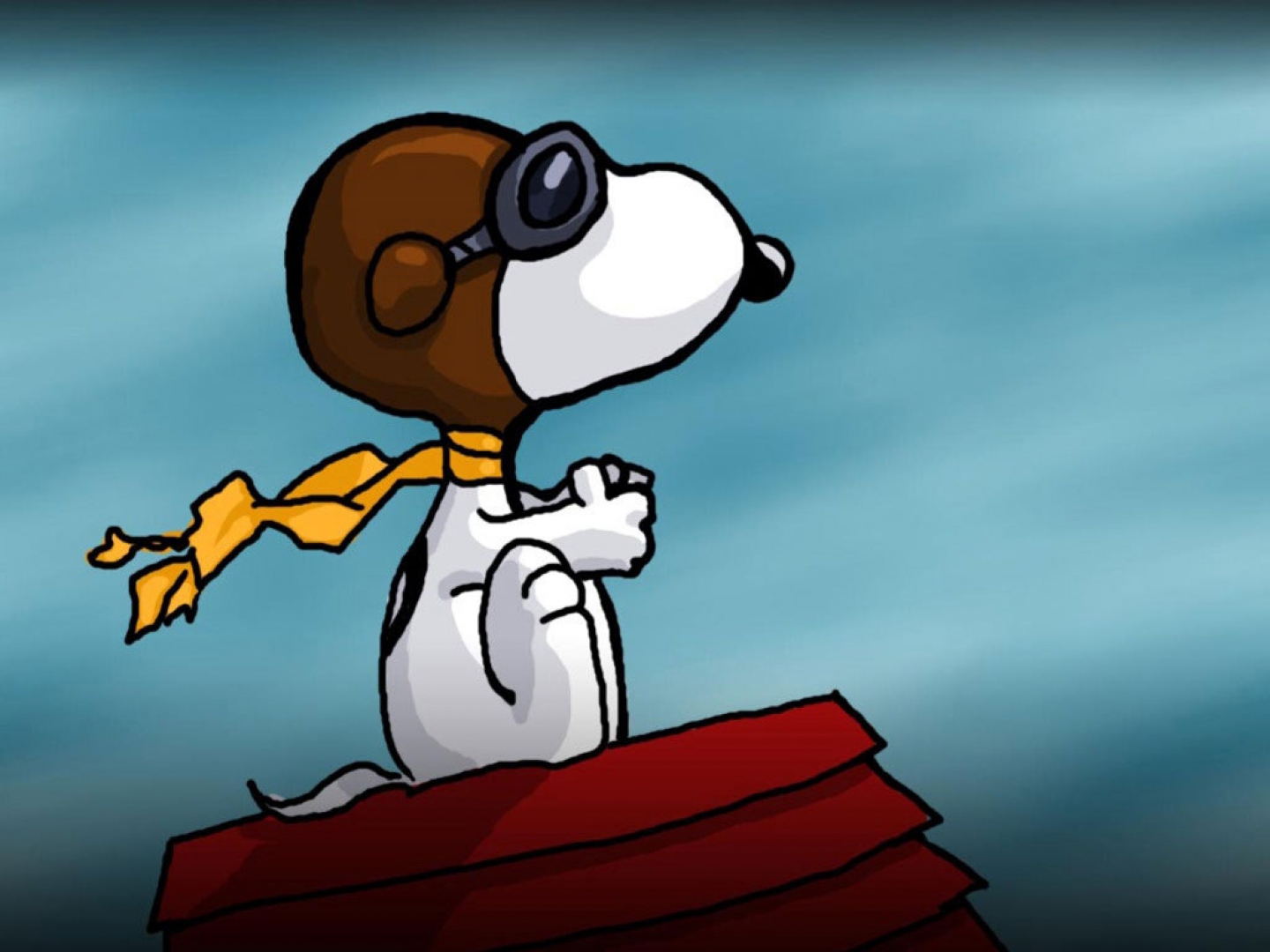 Snoopy as a WWI Flying Ace HD Wallpaper