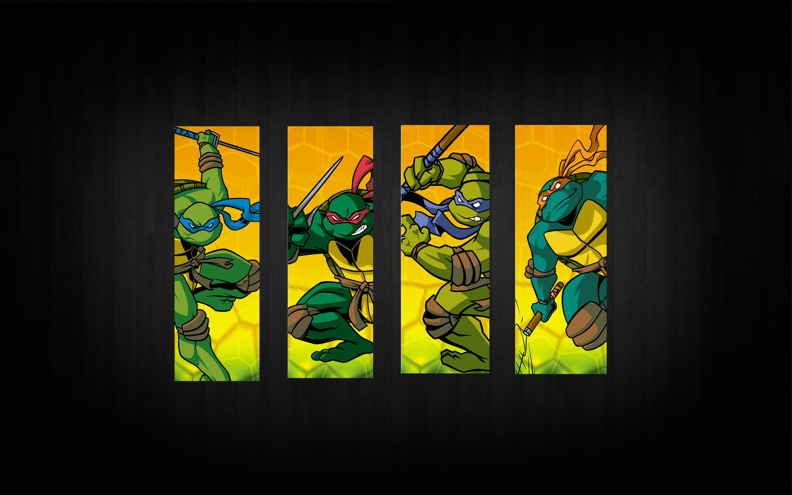 Teenage Mutant Ninja Turtles in action HD Wallpaper