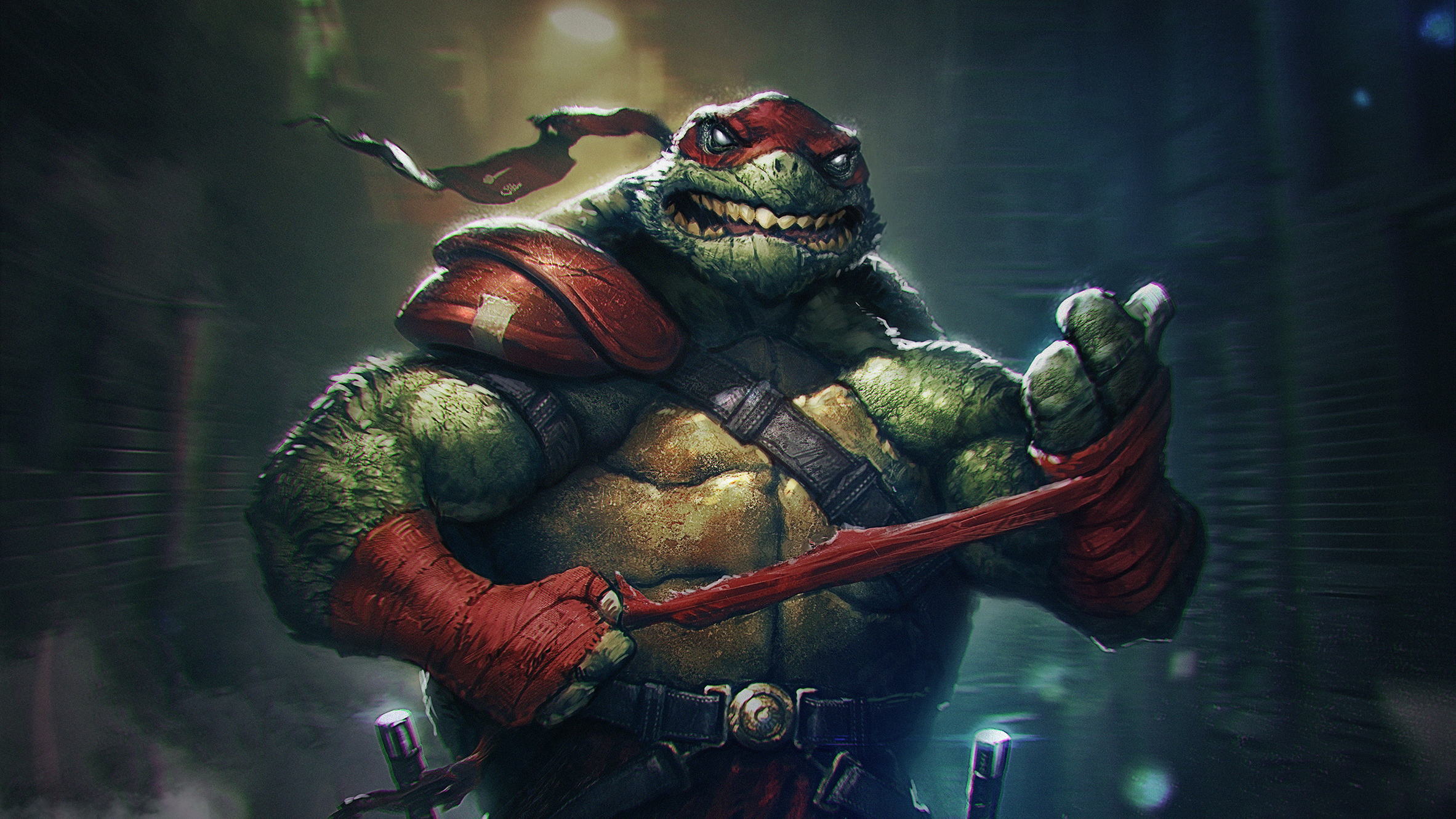 Raphael from Teenage Mutant Ninja Turtles HD Wallpaper