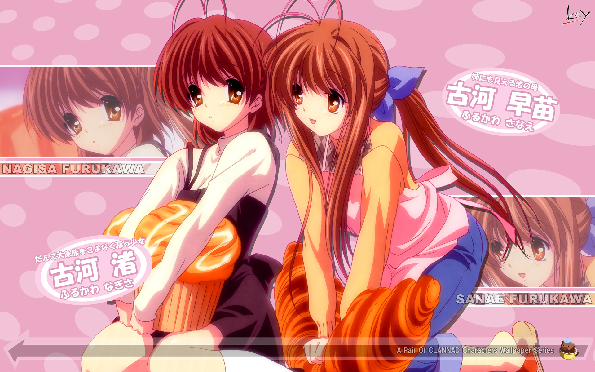 Nagisa and Sanae Furukawa from Clannad HD Wallpaper