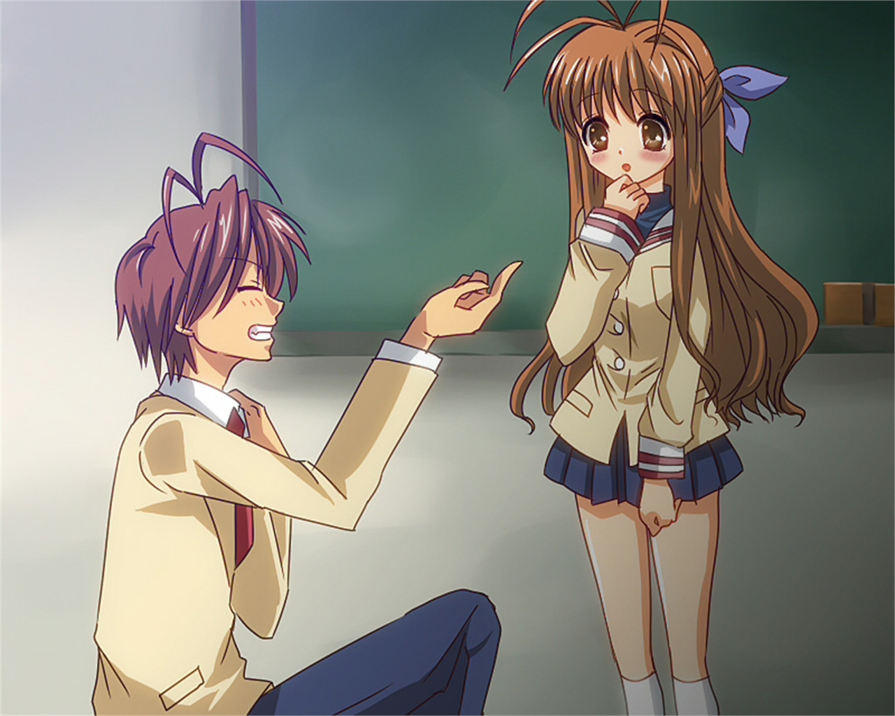 Sanae Furukawa from Clannad HD Wallpaper